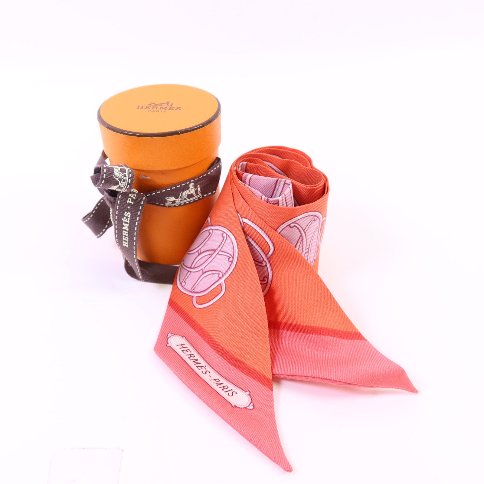 HERMES 絲質Twilly絲巾