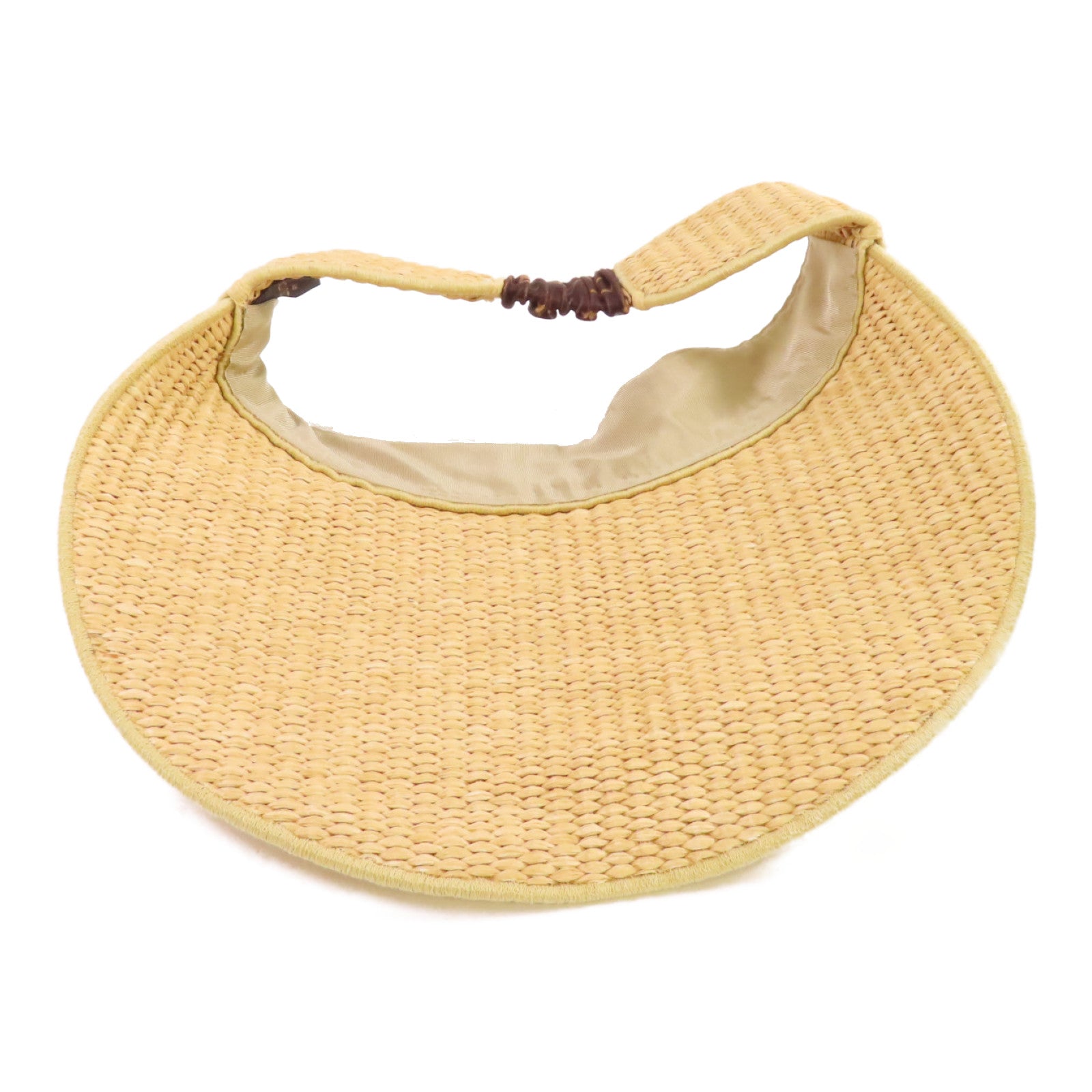 LOUIS VUITTON 【激減優惠】Raffia Sun Visor Hat遮陽帽子杏色
