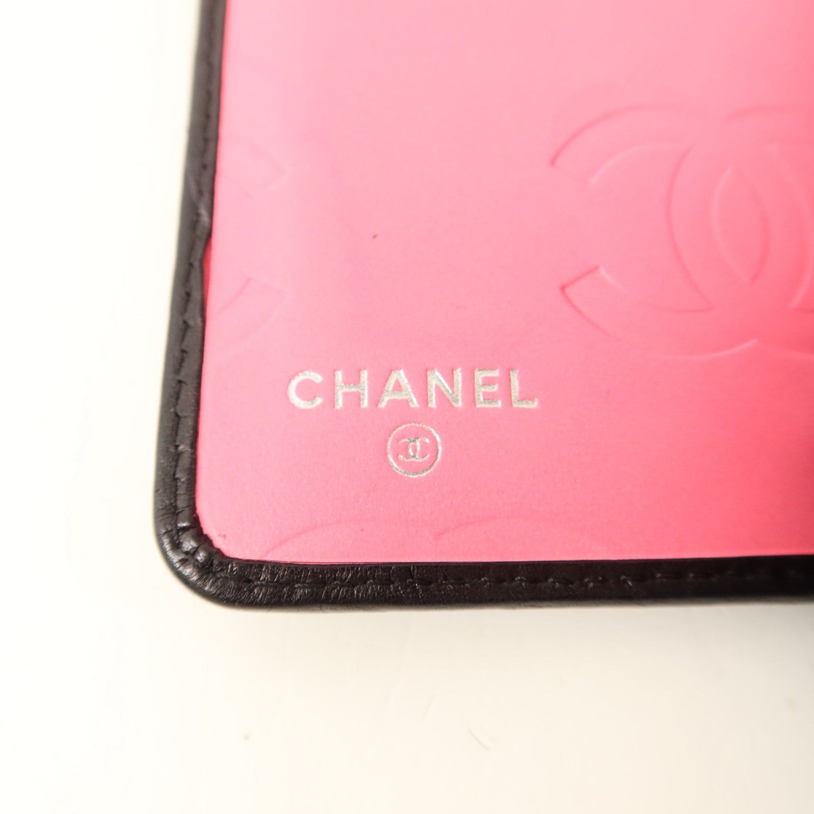 CHANEL 牛皮皮革Cambon Bifold Wallet銀扣錢包