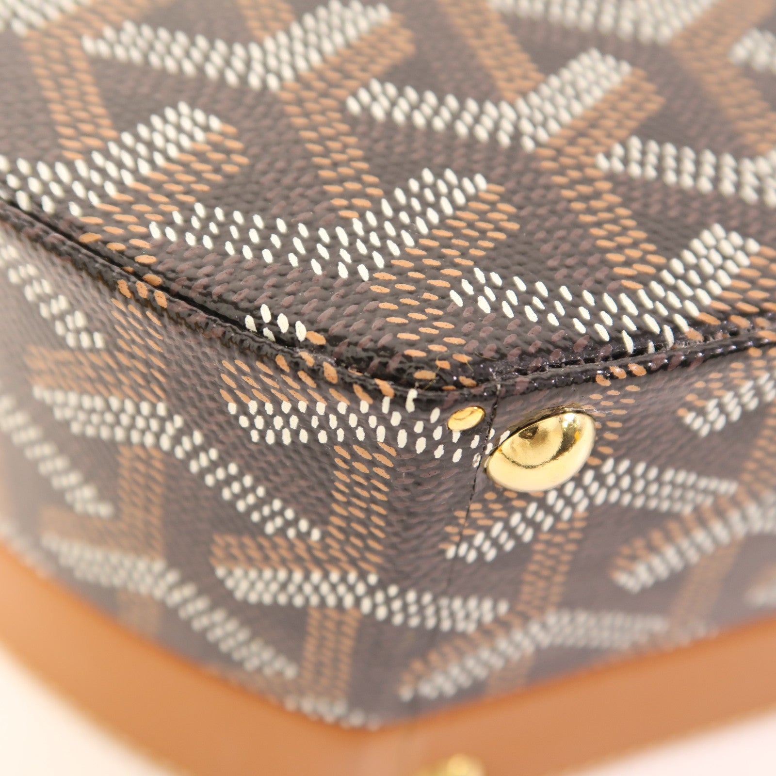 GOYARD 塗層帆布Sac Boite Chapeau Hatbox金扣手挽肩背兩用袋