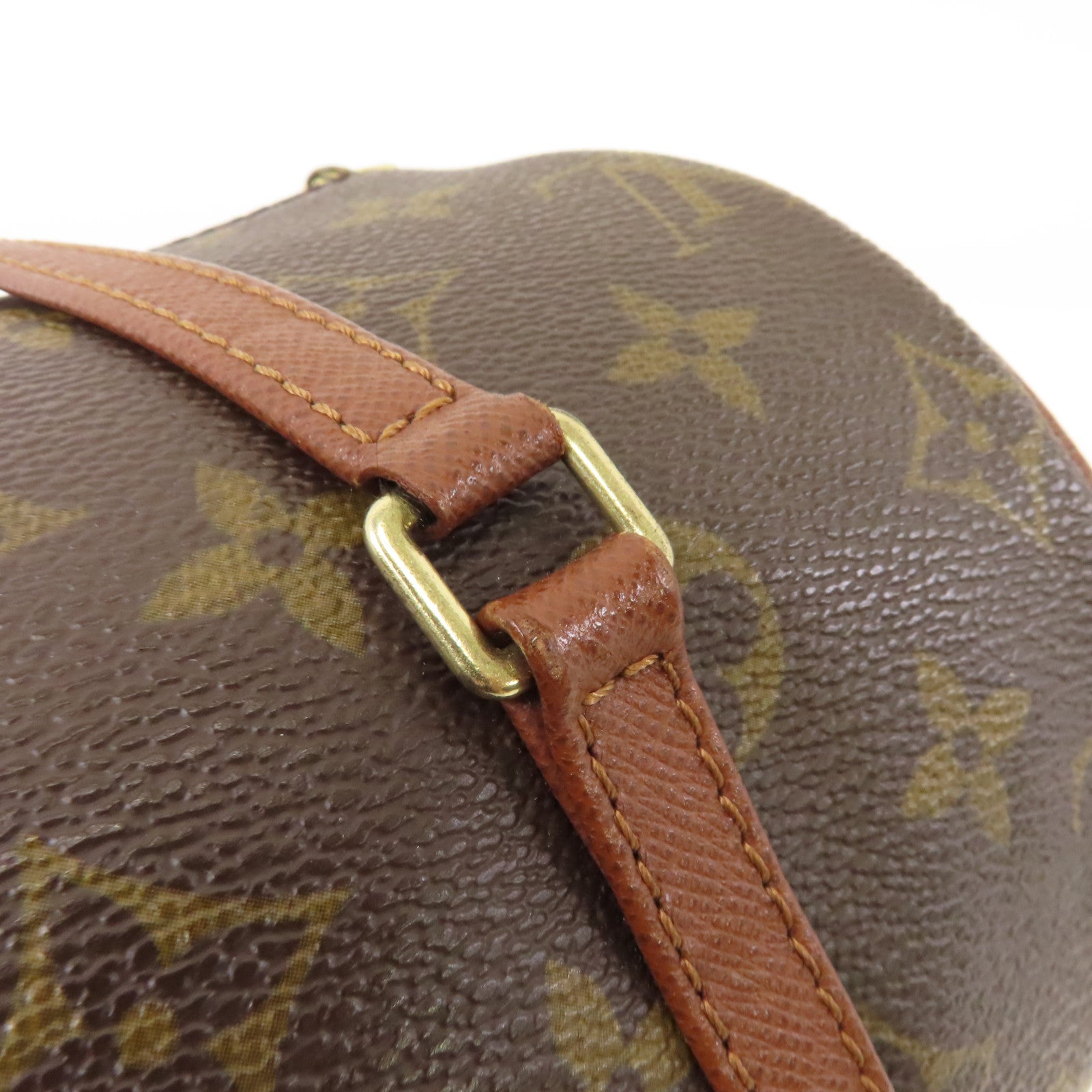 LOUIS VUITTON 【激減優惠】Monogram Papillon PM金扣肩背袋棕色