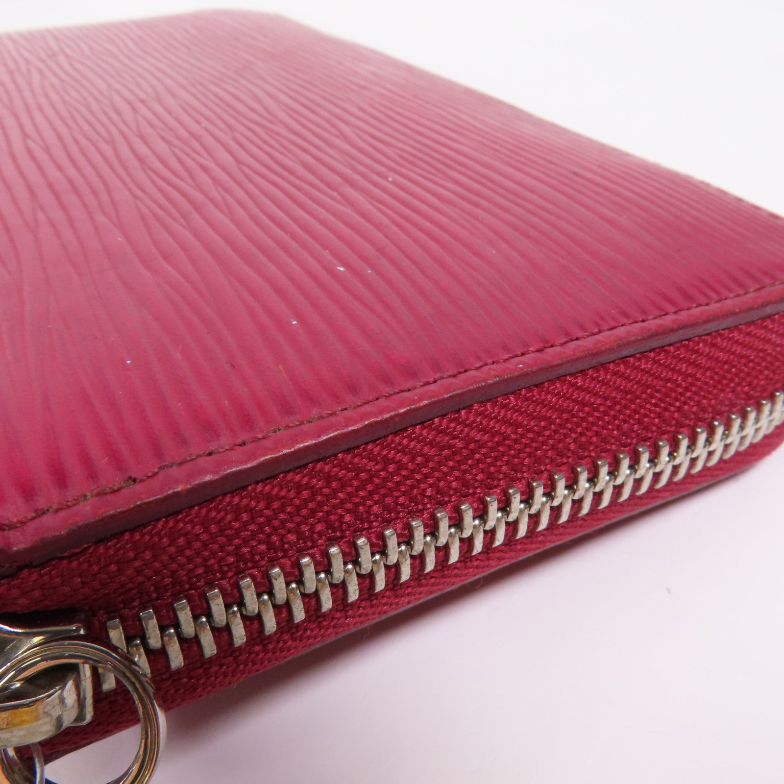 LOUIS VUITTON Epi Zippy銀扣長錢包