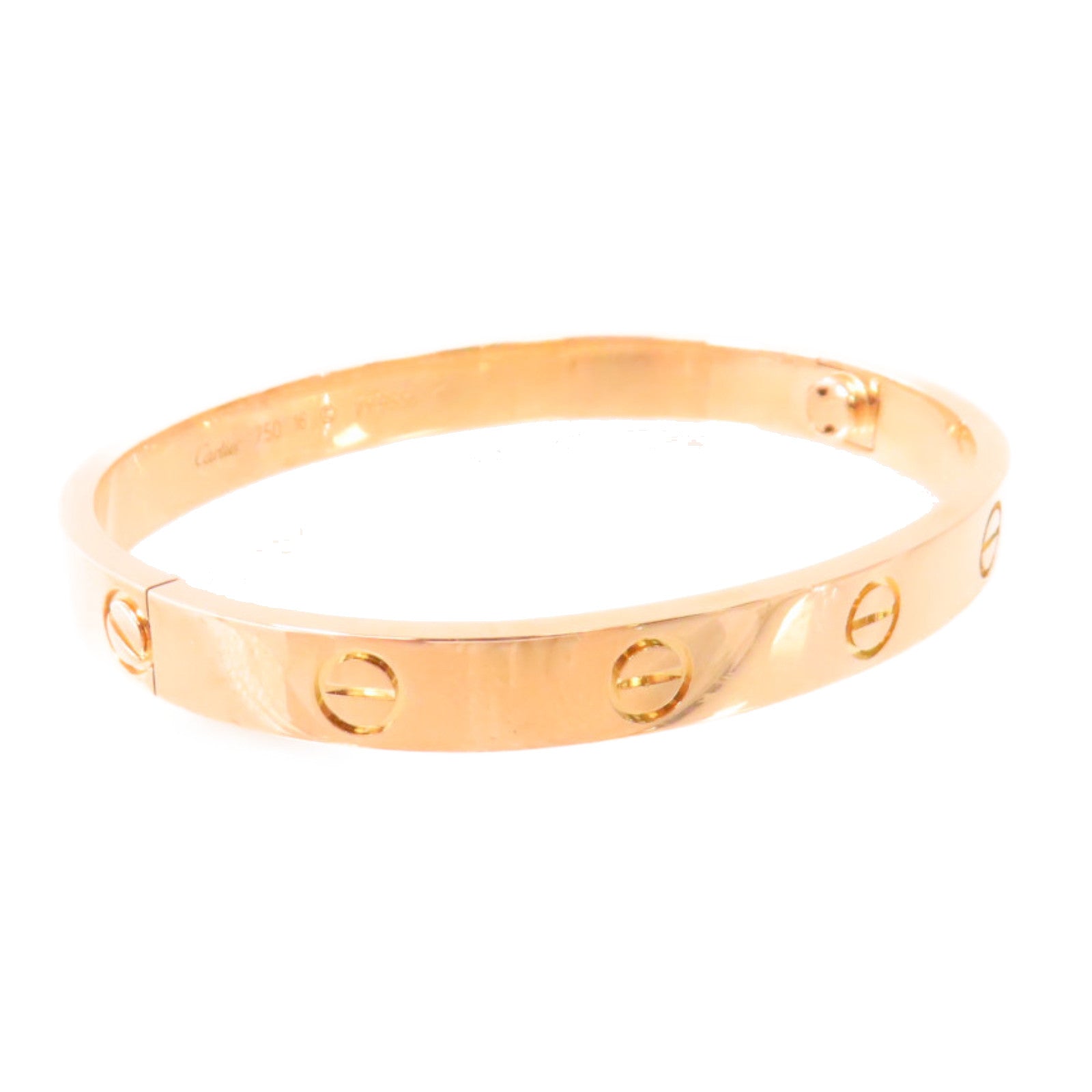 CARTIER 18K黃金Love Bracelet手鐲#16