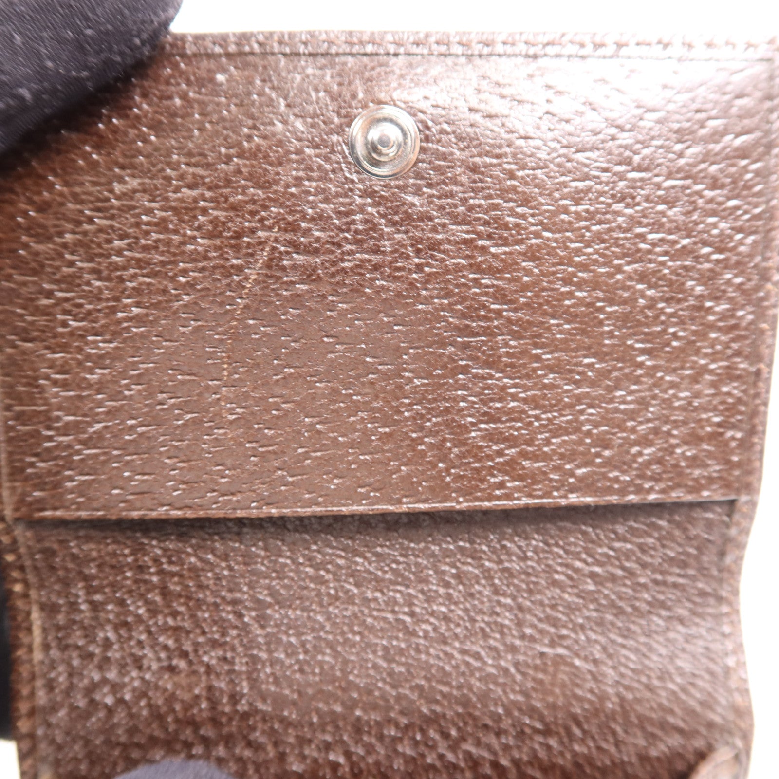 GUCCI 帆布Card Case銀扣卡片套