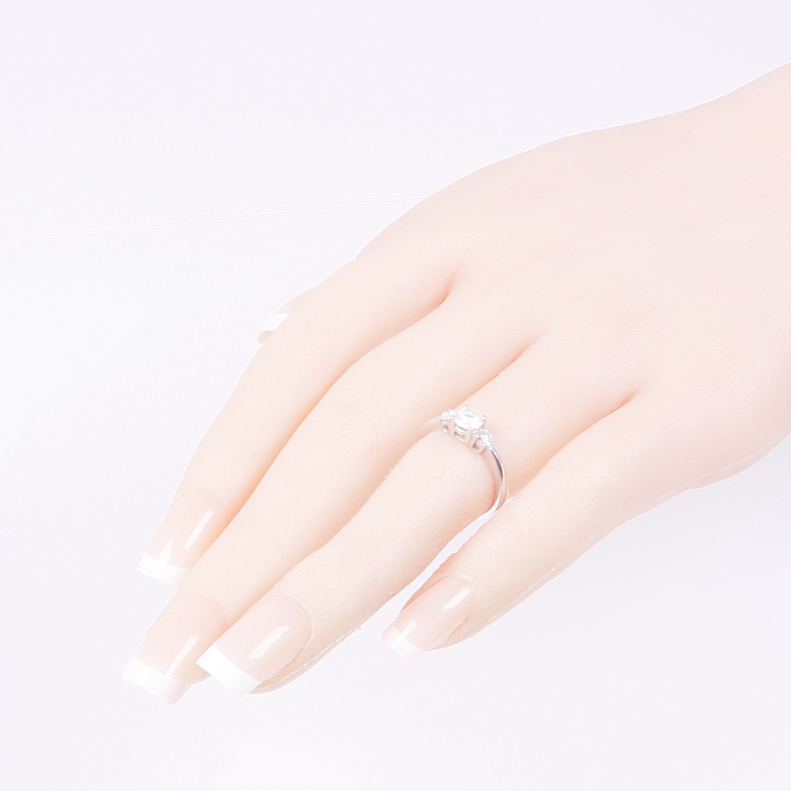 JEWELRY 【激減優惠】18K白金Diamond Ring鑽石戒指US#4.5