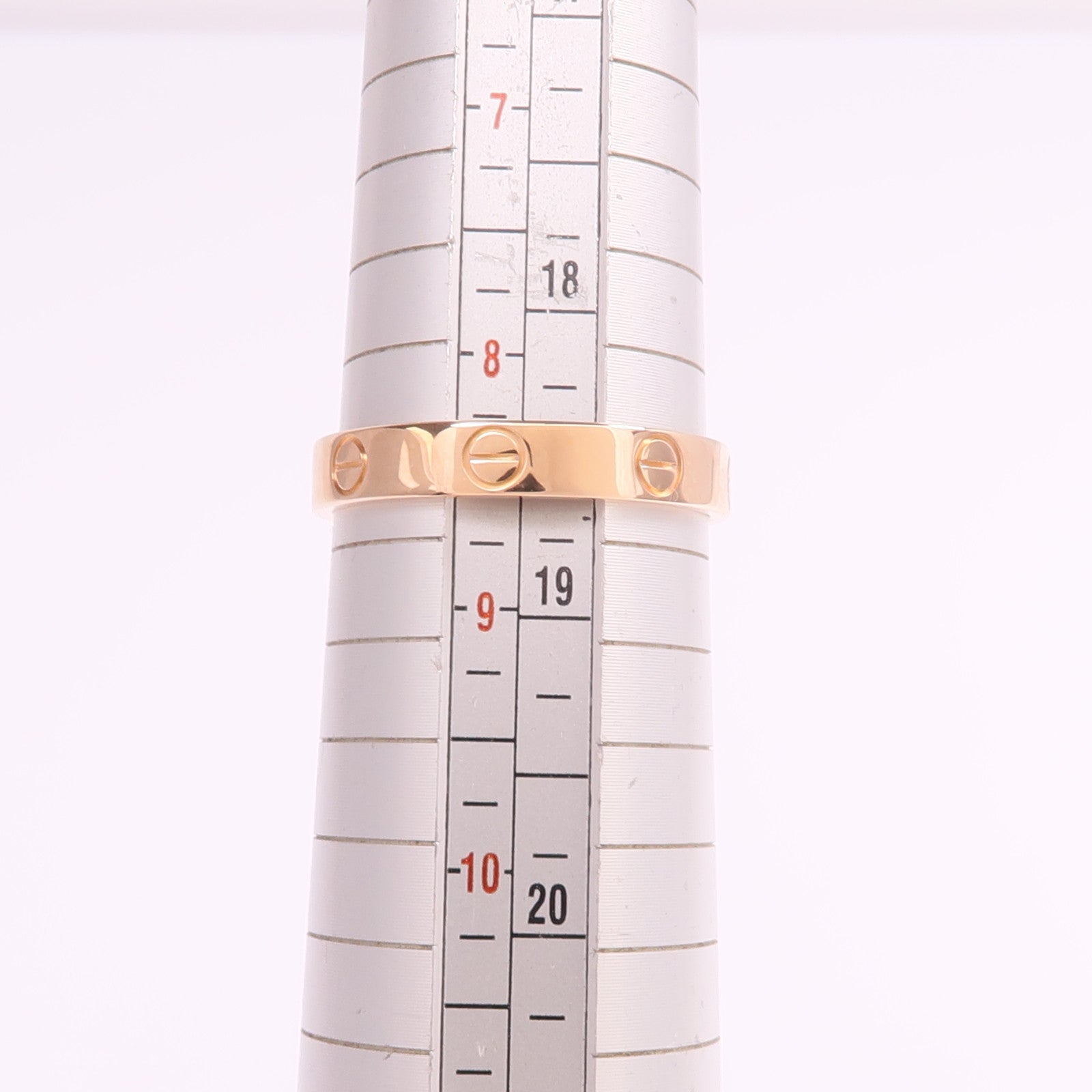 CARTIER 18K玫瑰金Mini Love Ring戒指Cartier#58/US#8.25