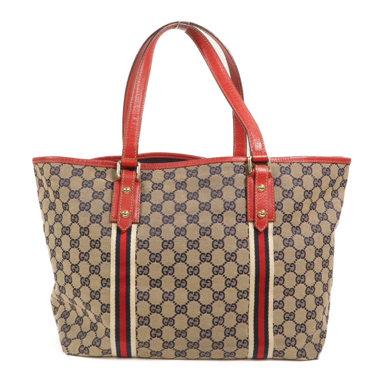 GUCCI 帆布Sherry Line肩背袋
