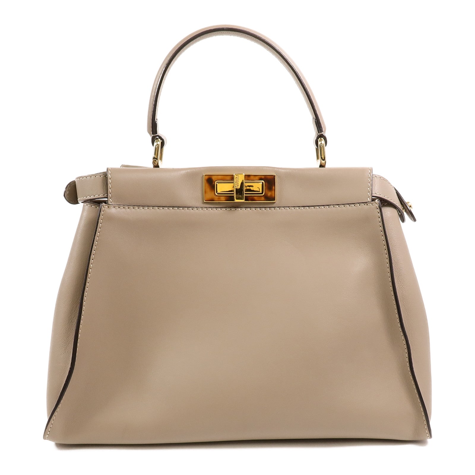 FENDI 牛皮皮革Peekaboo Medium手挽肩背兩用袋