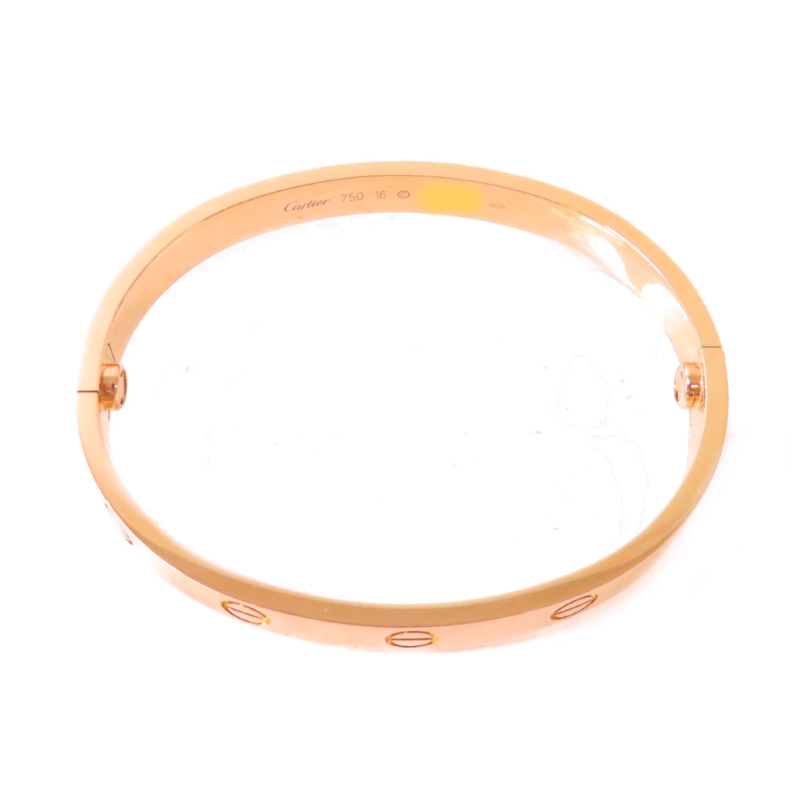 CARTIER 18K黃金Love Bracelet手鐲#16