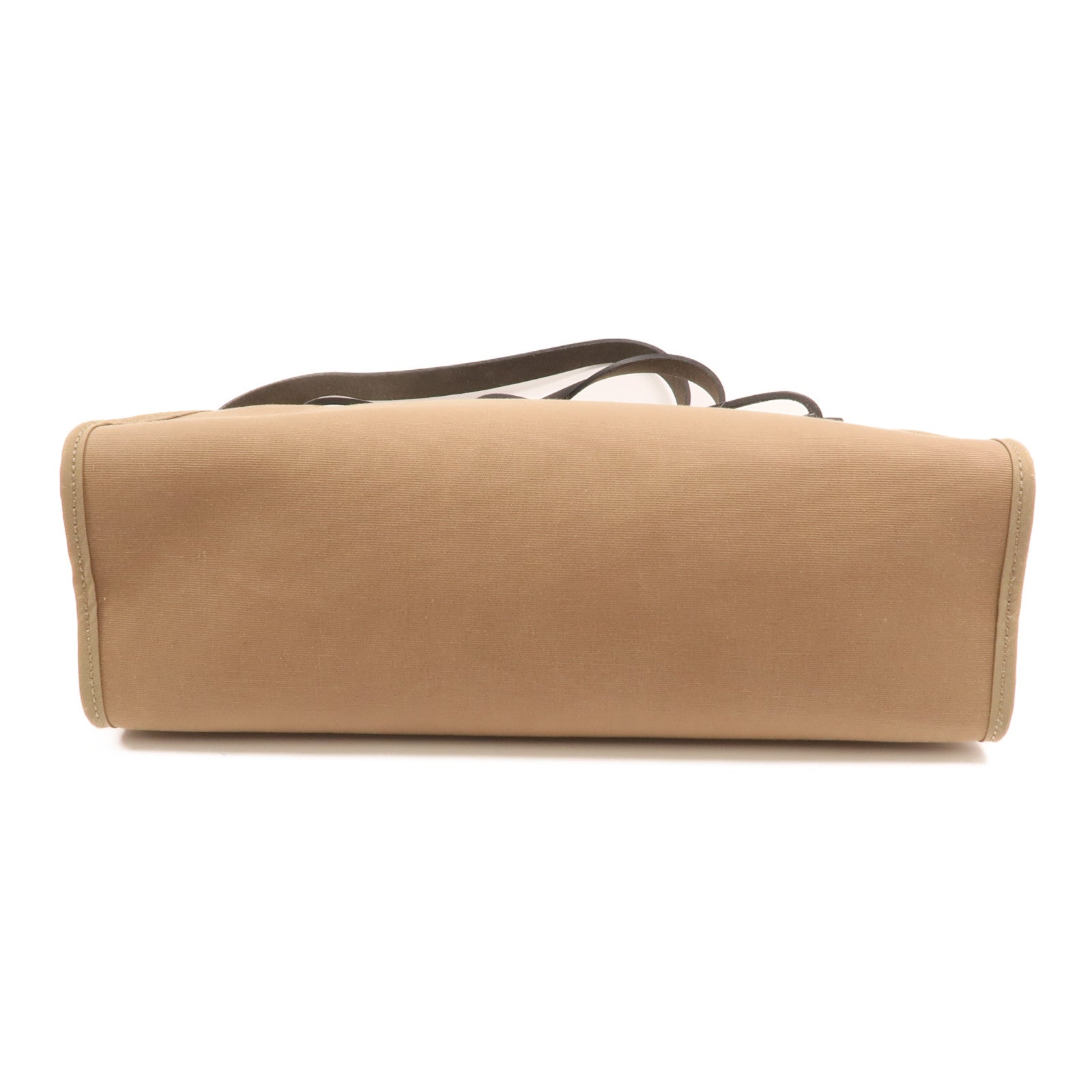 HERMES 帆布Herbag PM銀扣手挽肩背兩用袋Etoupe