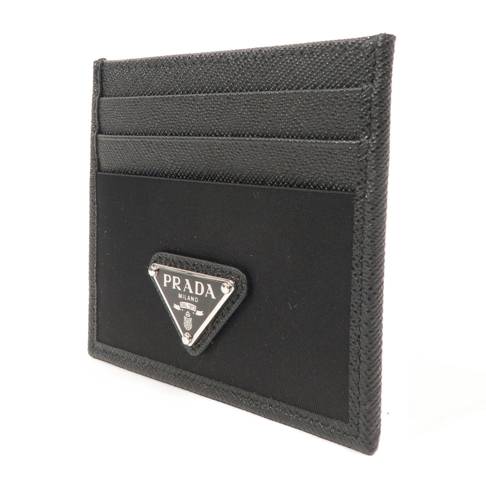 PRADA 尼龍/皮革Re-Nylon & Saffiano Leather Card Holder卡片套