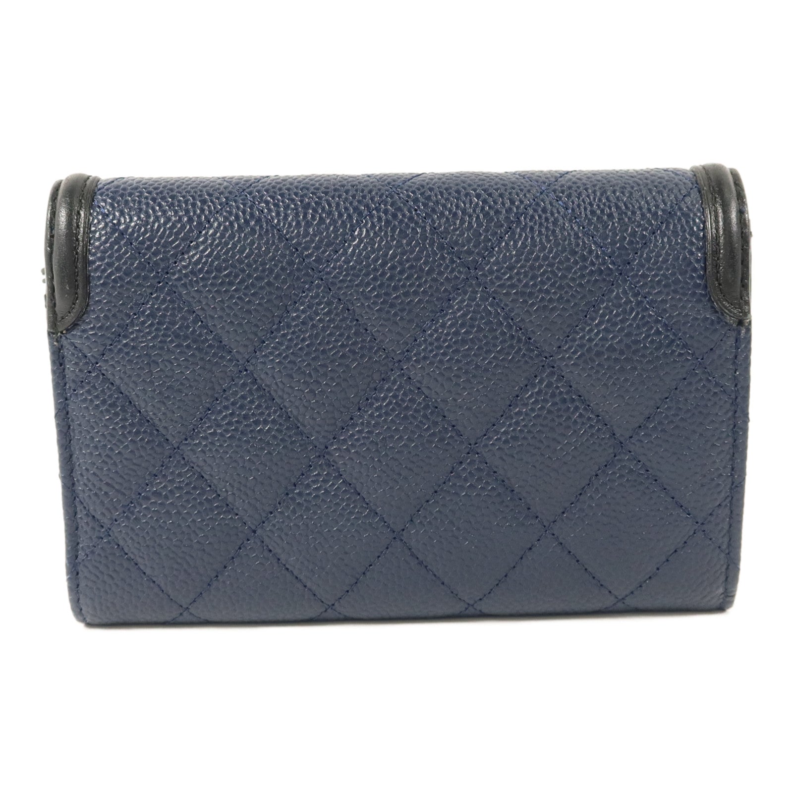 CHANEL 牛皮皮革CC Filigree Flap Wallet錢包