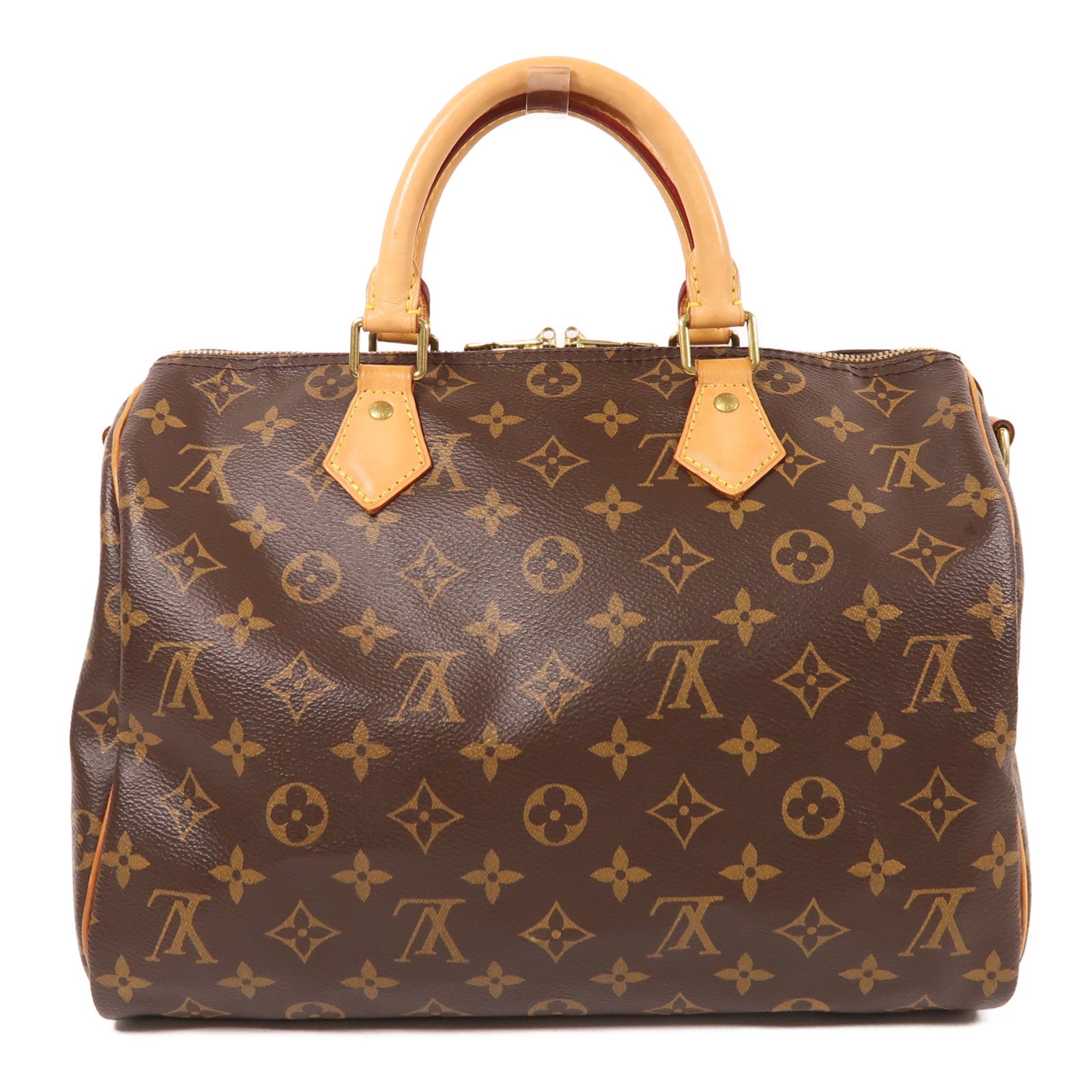 LOUIS VUITTON Monogram Speedy Bandouliere 30金扣手挽肩背兩用袋