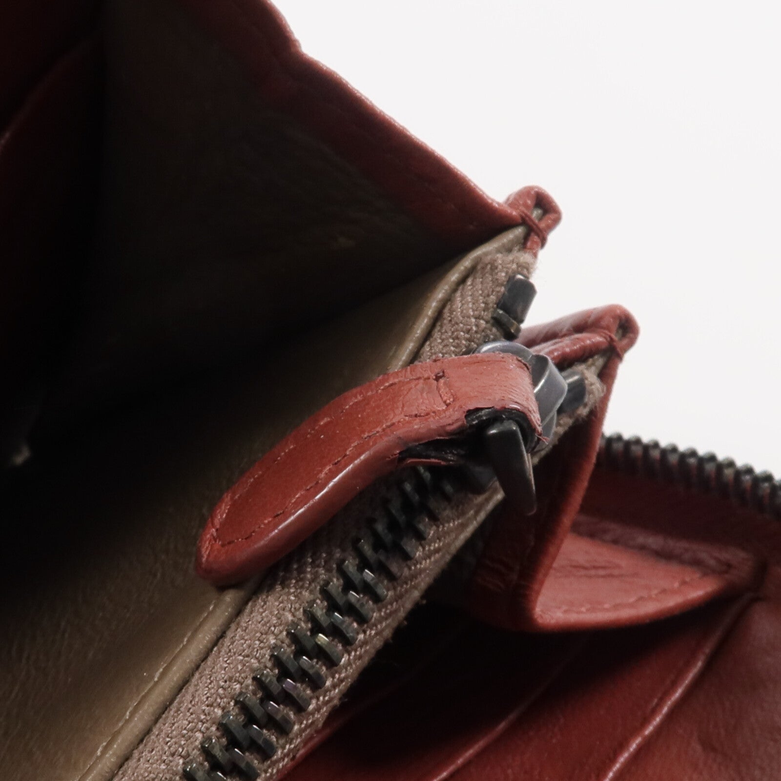 BOTTEGA VENETA 【激減優惠】織紋皮革Zipper Long Wallet長錢包