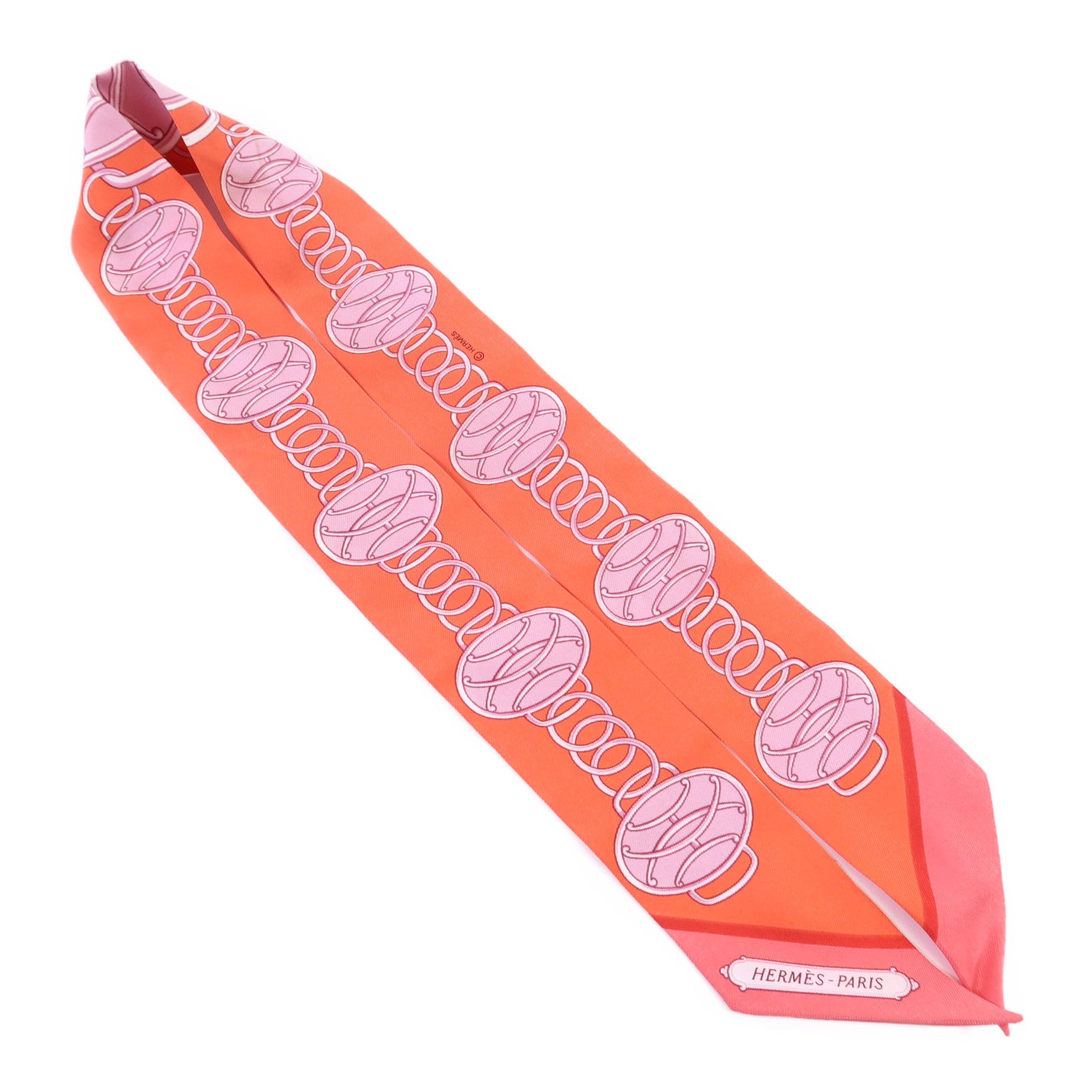 HERMES 絲質Twilly絲巾