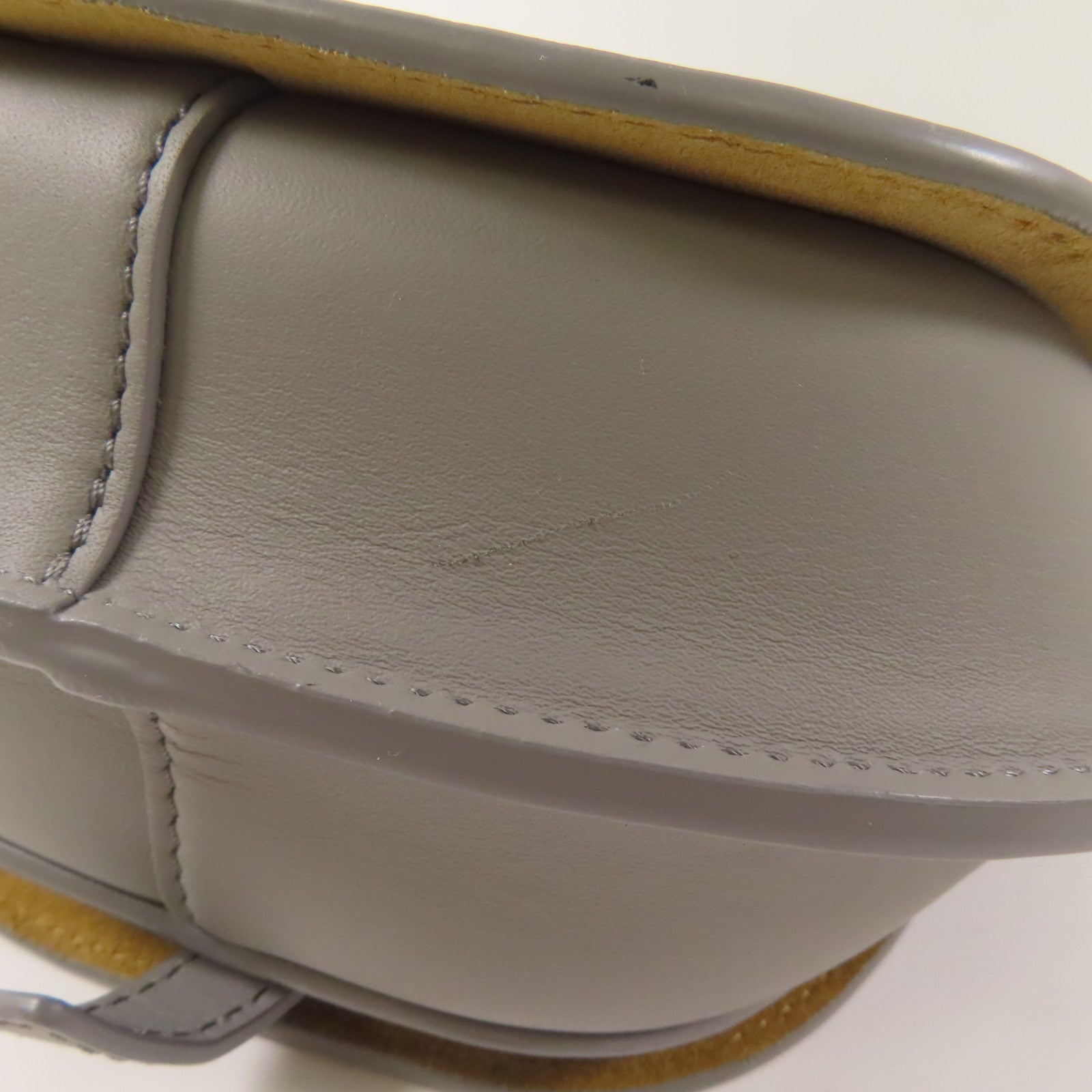 LOEWE 牛皮皮革Mini Gate Dual Bag銀扣肩背袋