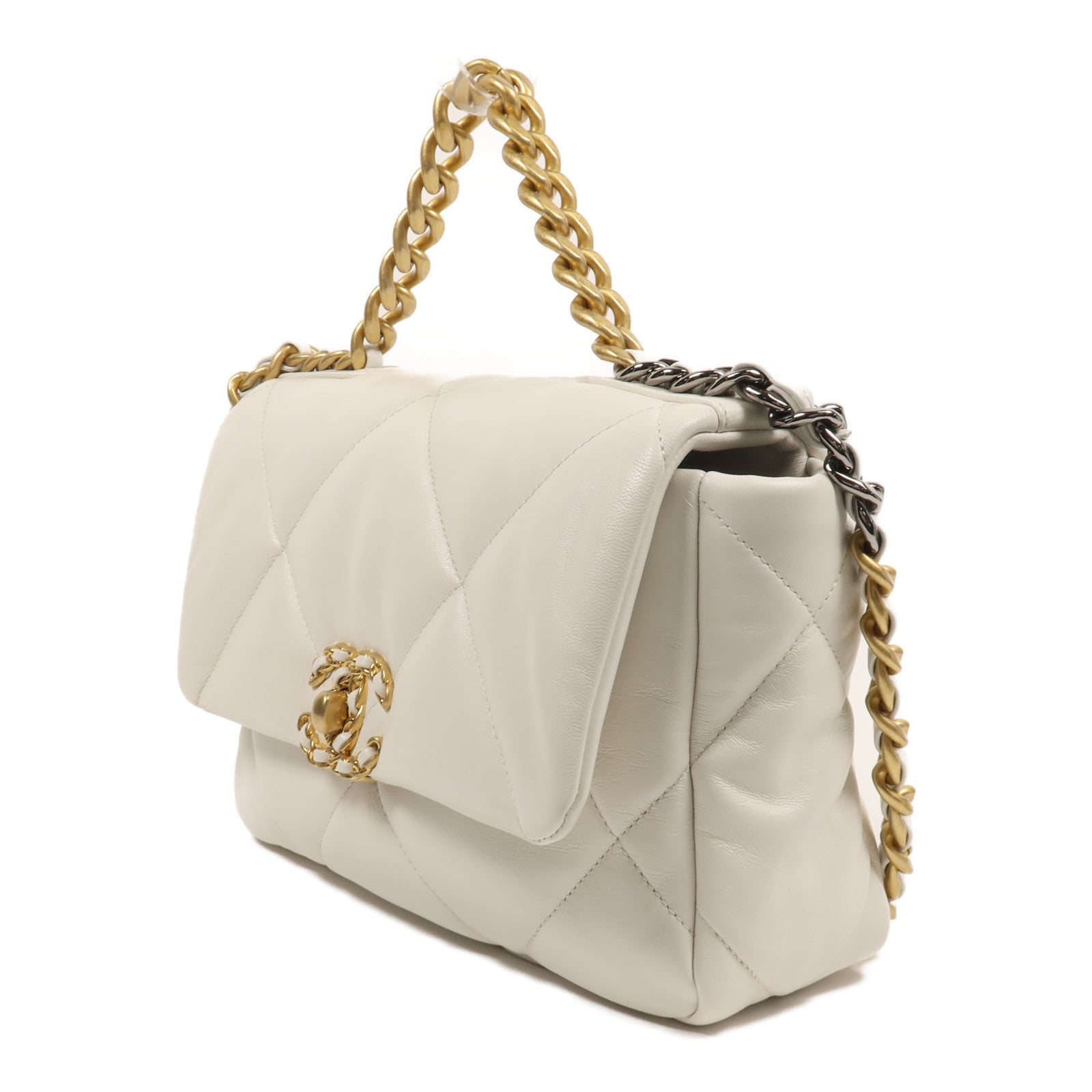 CHANEL 羊皮皮革Chanel 19 Small手挽肩背兩用袋