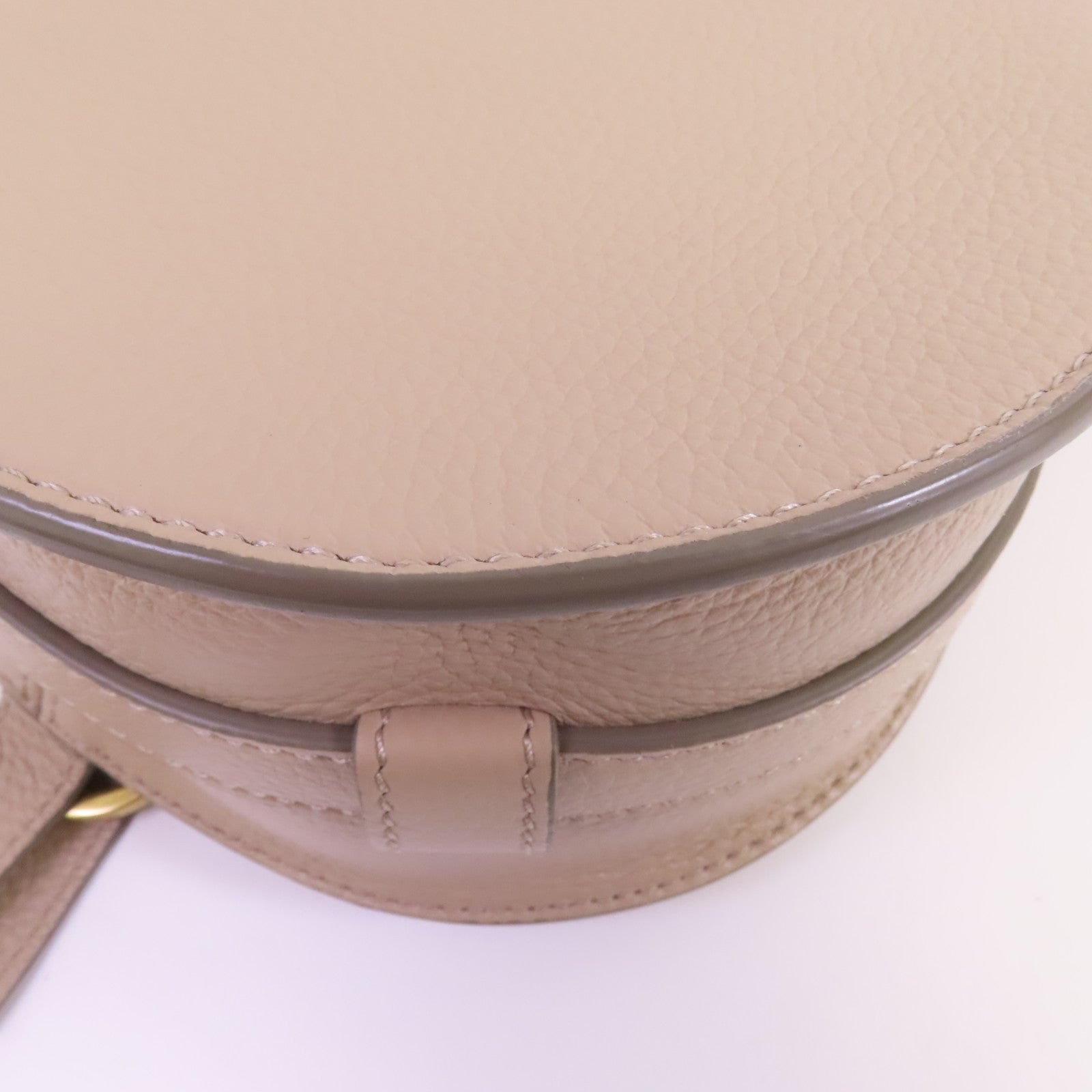 Chloe 牛皮皮革Small Marcie Saddle金扣肩背袋