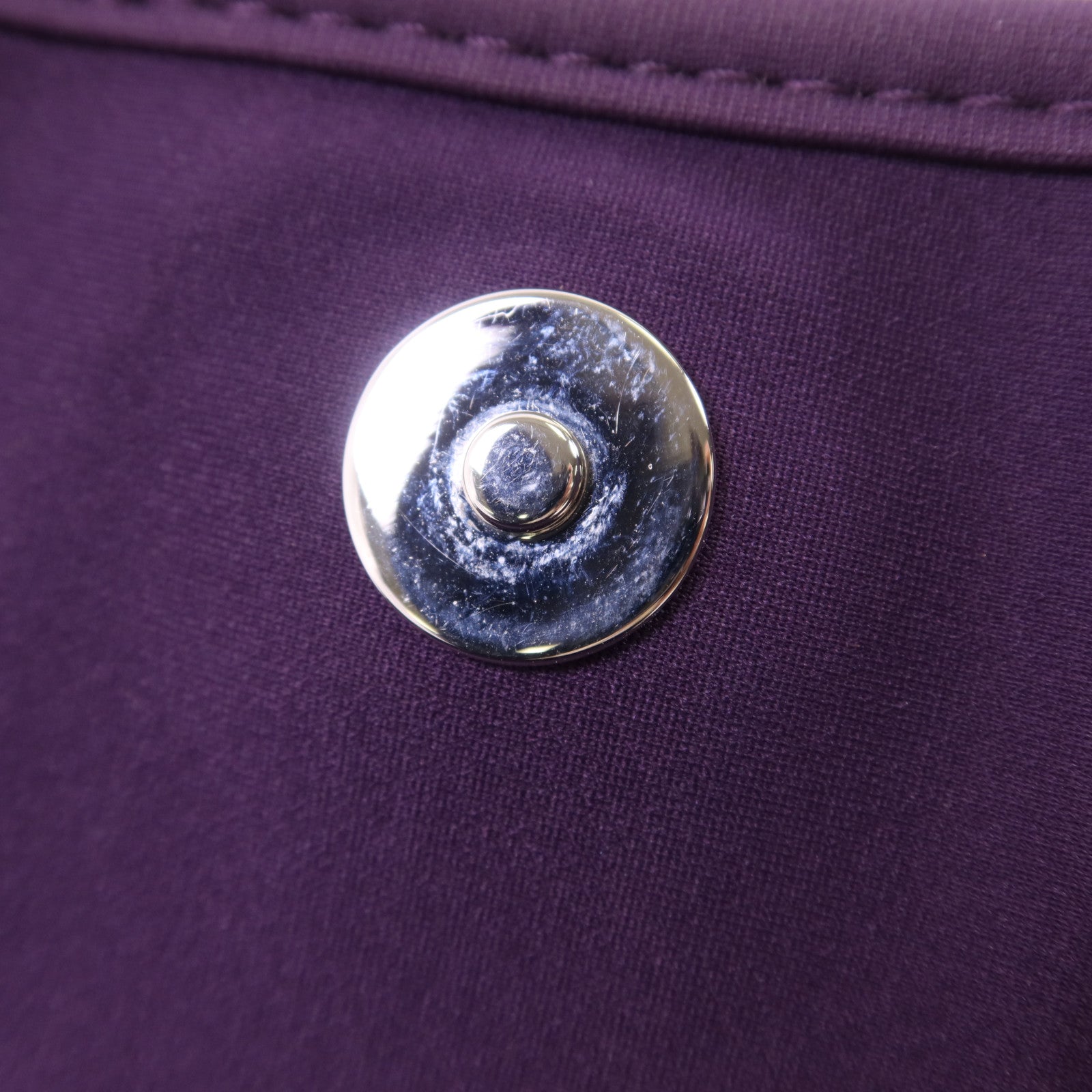 CHANEL 布料Shoulder Bag銀扣肩背袋