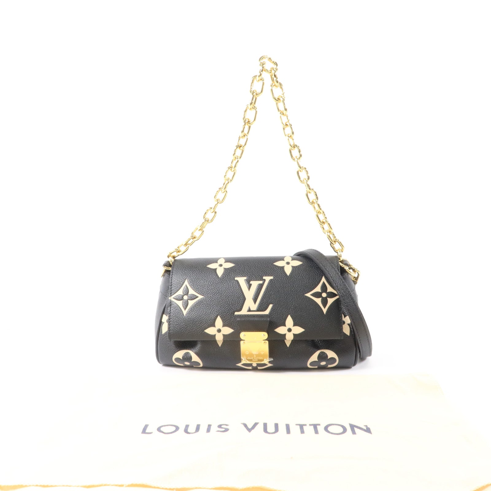 LOUIS VUITTON Monogram Empreinte Favorite手挽肩背兩用袋