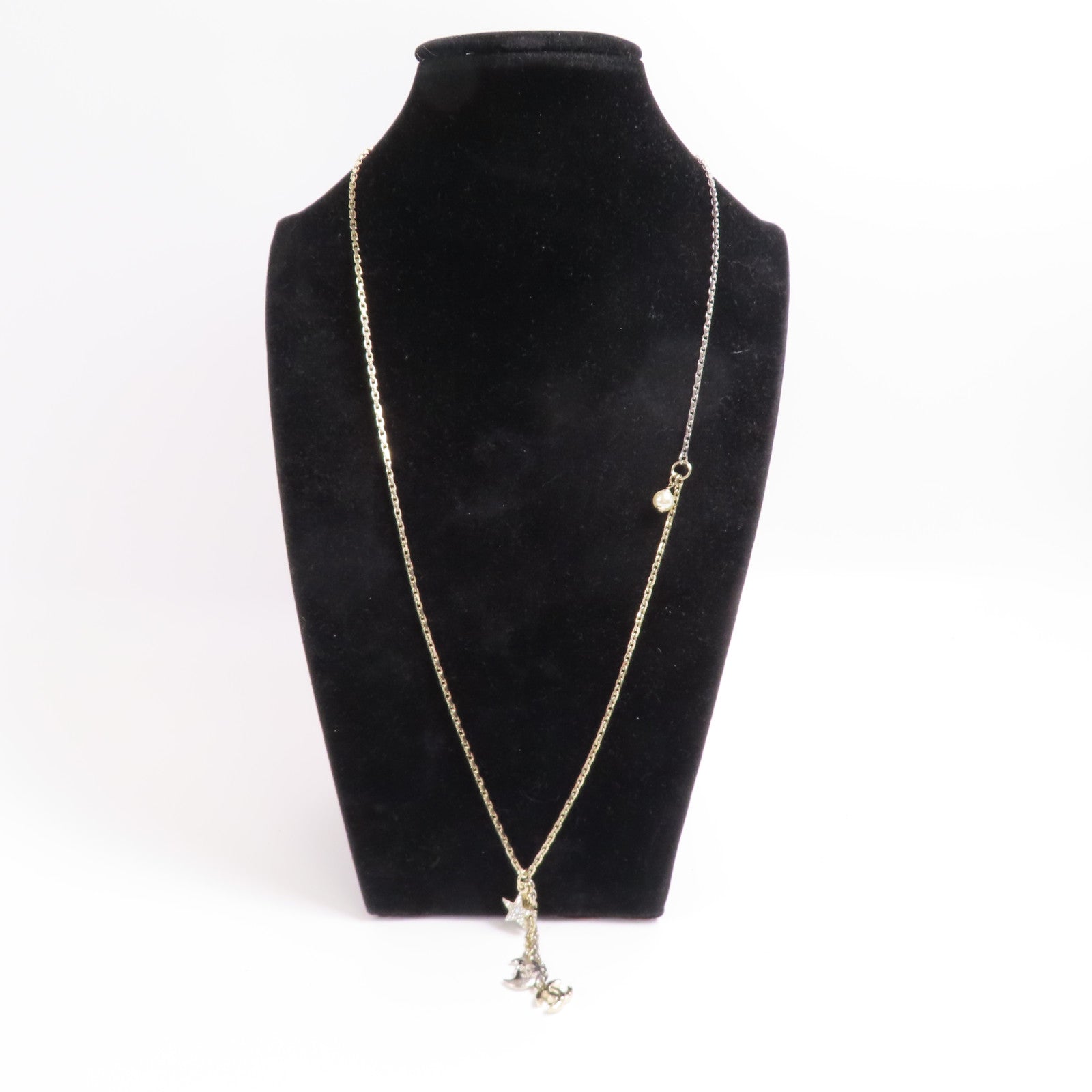 CHANEL CC Necklace Metal Gold