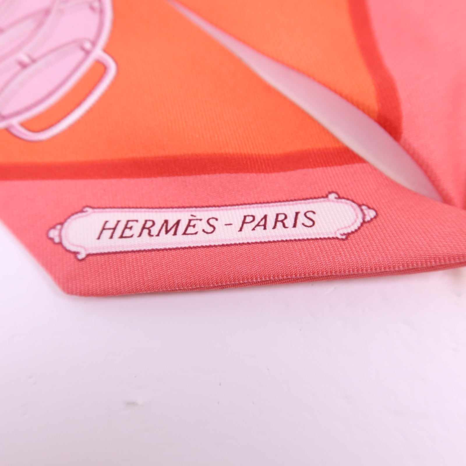 HERMES 絲質Twilly絲巾