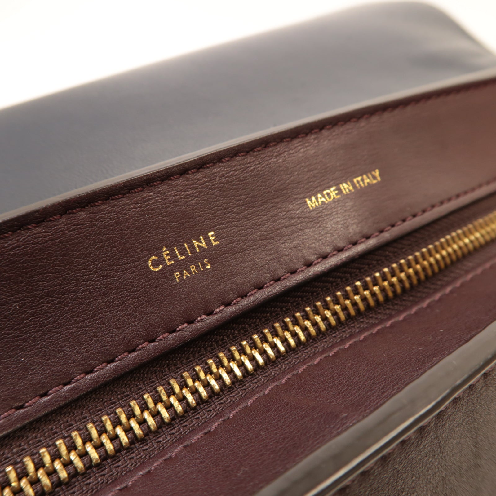 CELINE 【激減優惠】牛皮皮革/麂皮皮革Trapeze 2 Way Shoulder金扣手挽肩背兩用袋啡色/深藍色/卡其色