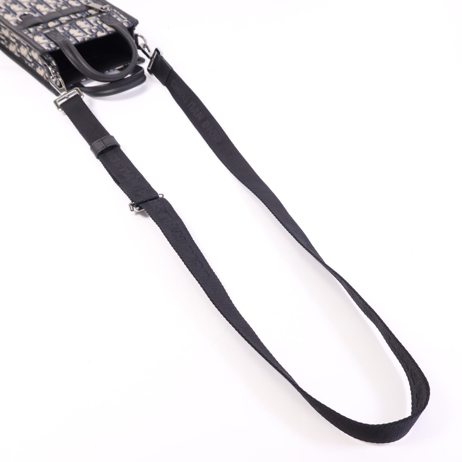 Dior 【激減優惠】帆布/牛皮皮革Safari Shoulder銀扣肩背袋