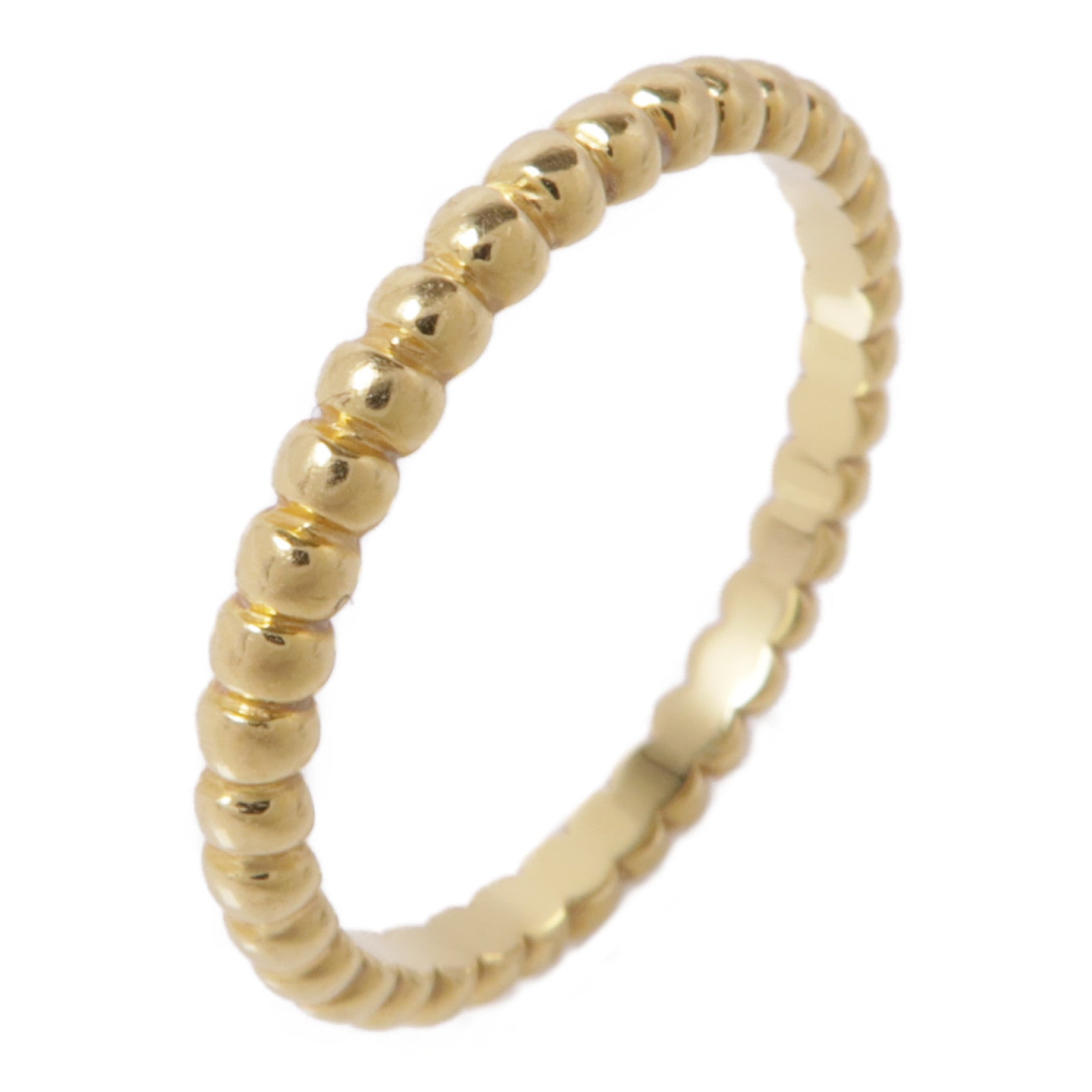 Van Cleef & Arpels 18K黃金Perlee Pearls Of Gold Ring戒指US#5.75