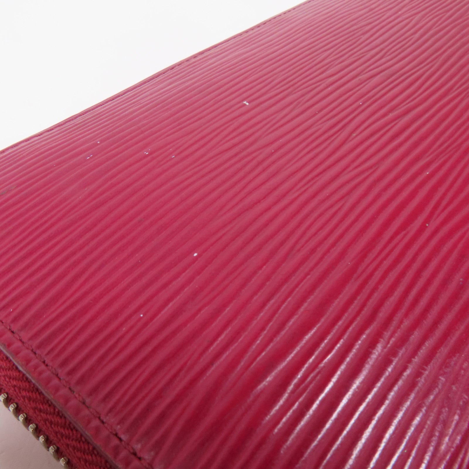 LOUIS VUITTON Epi Zippy銀扣長錢包