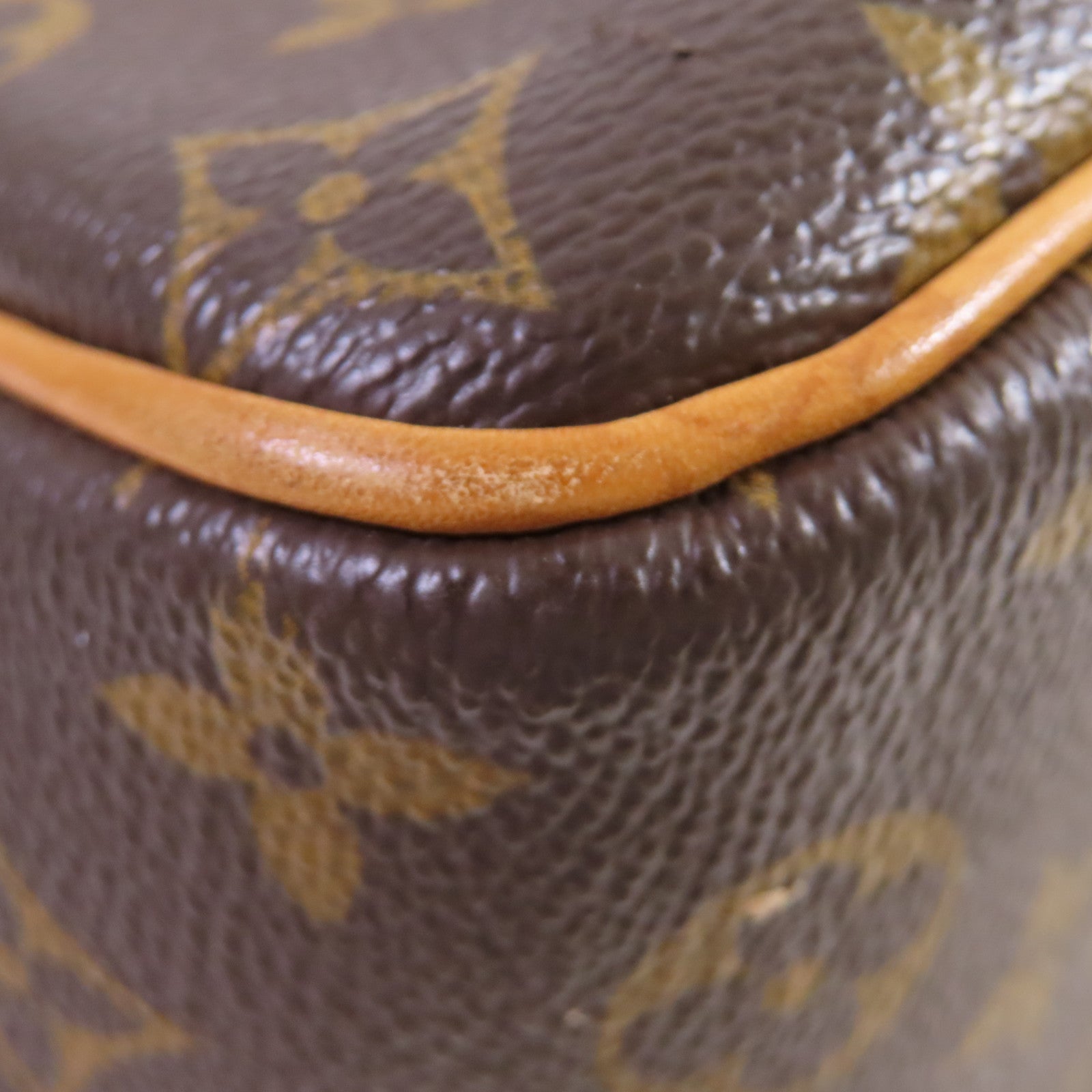 LOUIS VUITTON 【激減優惠】Monogram Deauville GM Hand Bag金色手挽袋啡色