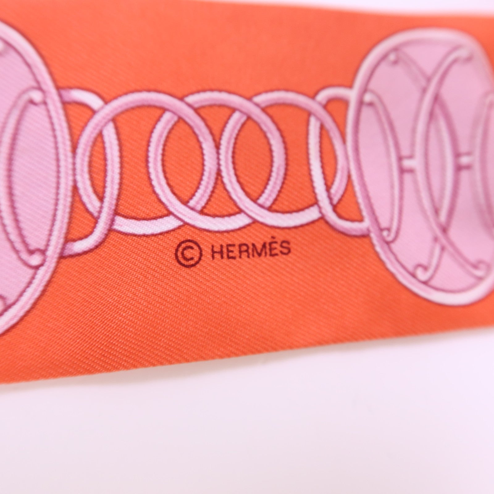 HERMES 絲質Twilly絲巾