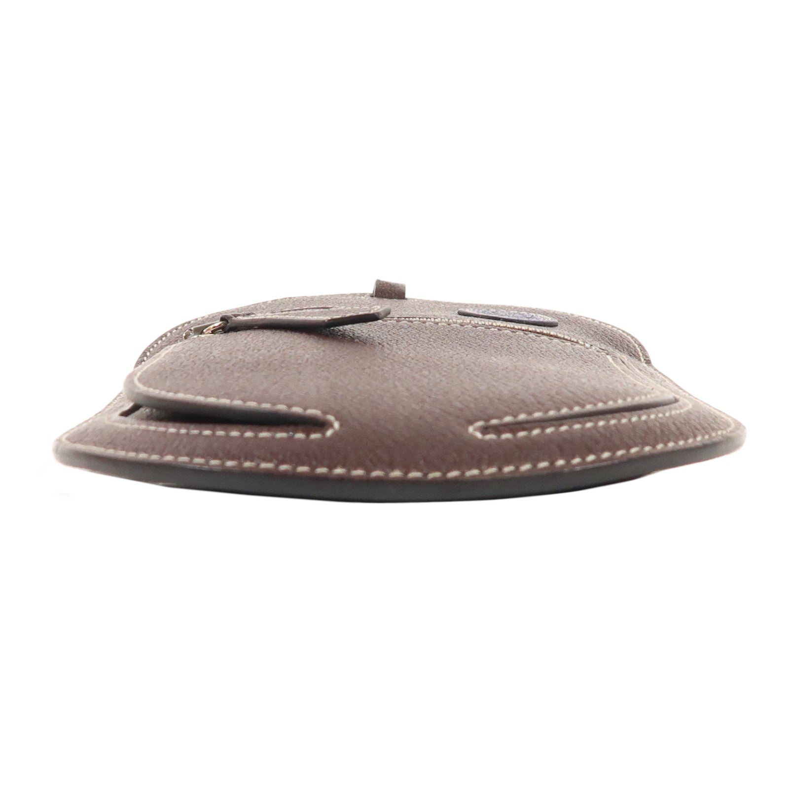 HERMES 【激減優惠】Mysore皮革In The Loop Phone To Go Wink GM銀扣肩背袋Rouge Sellier