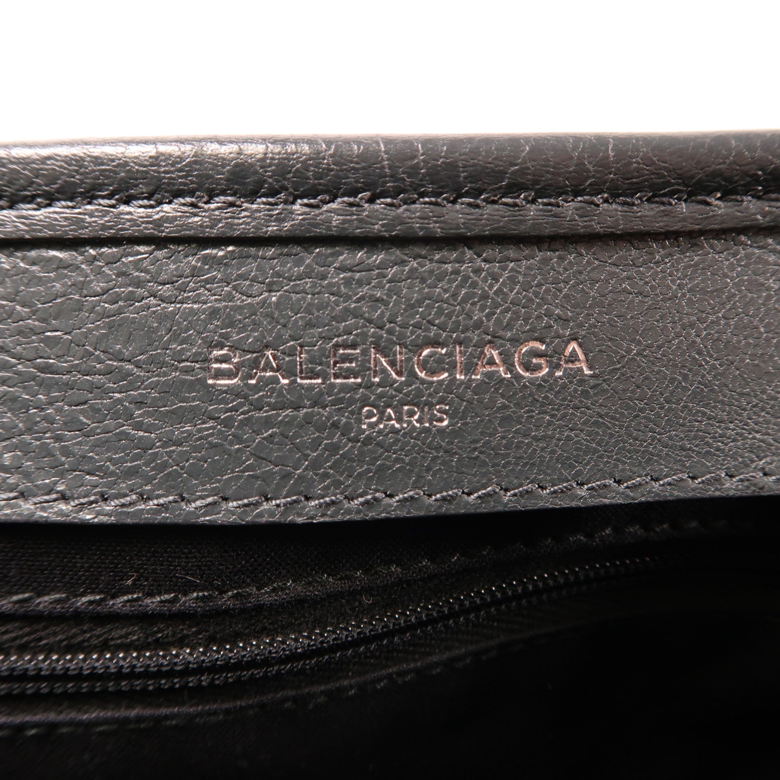BALENCIAGA 【清倉大減價】牛皮皮革Cabas XS銀扣手挽肩背兩用袋灰色