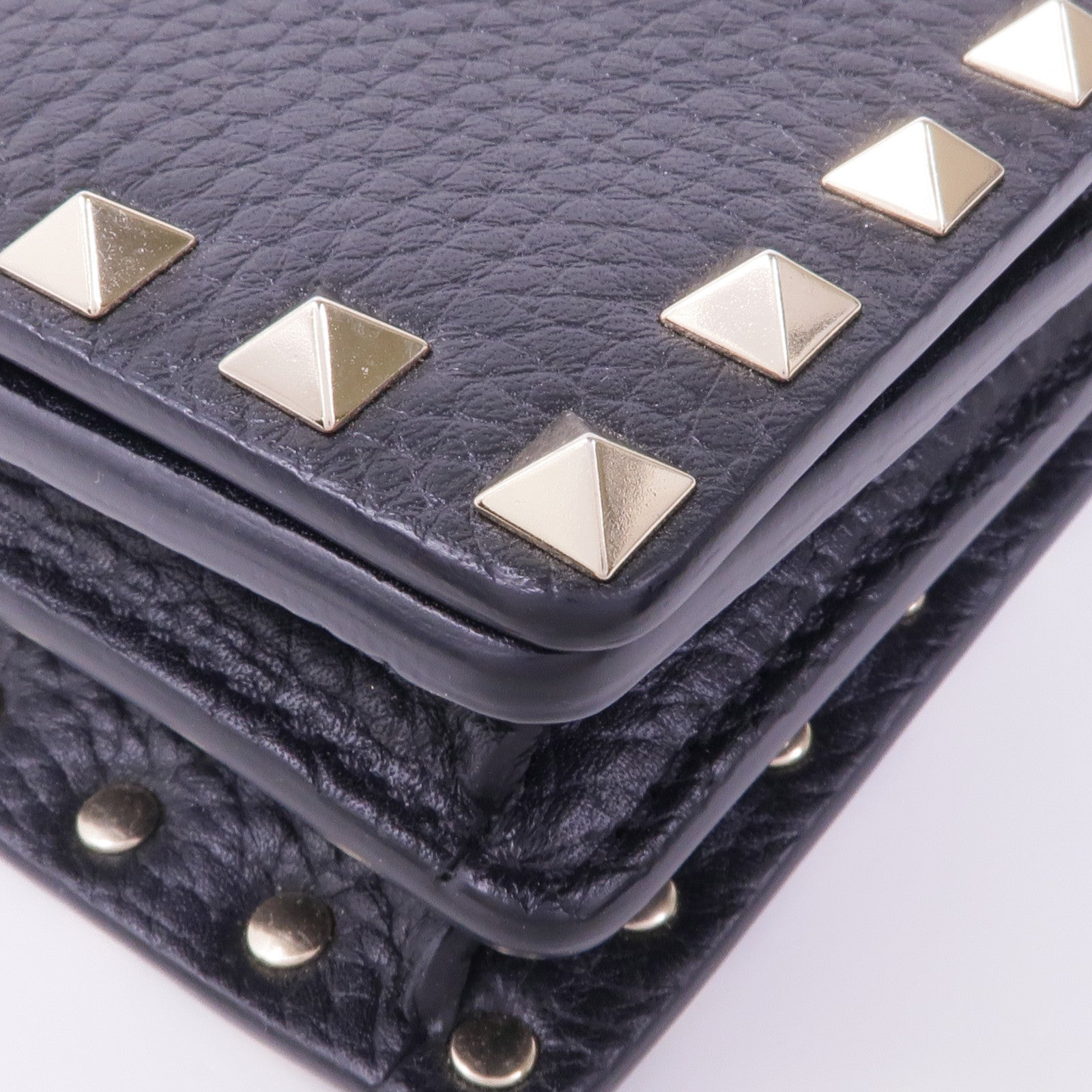 Valentino 牛皮皮革Chain Shoulder金扣鏈帶肩背袋