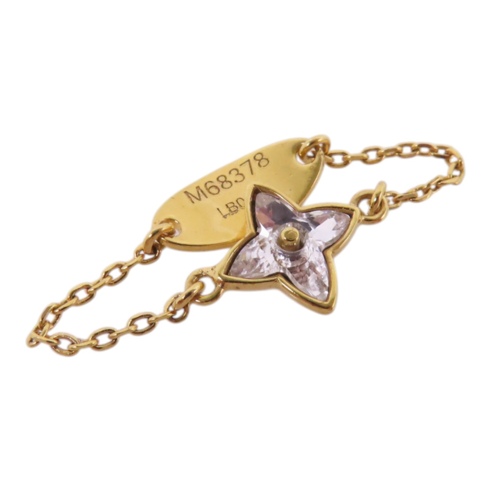 LOUIS VUITTON 金屬/水鑽Burg/Blooming/Strass Ring戒指US#7.5/US#9