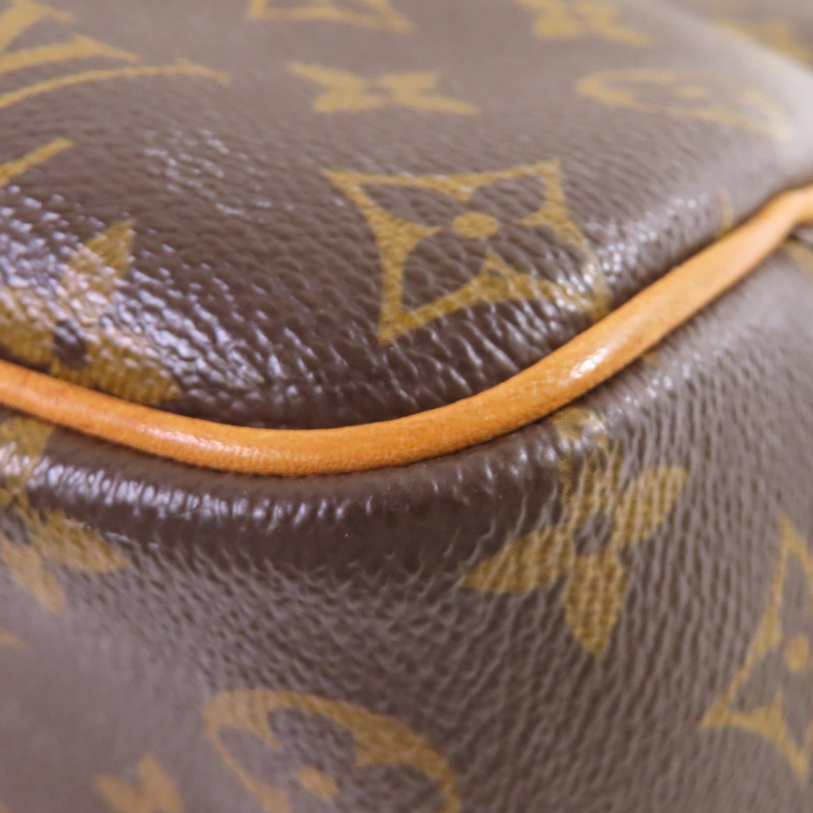 LOUIS VUITTON 【激減優惠】Monogram Deauville GM Hand Bag金色手挽袋啡色