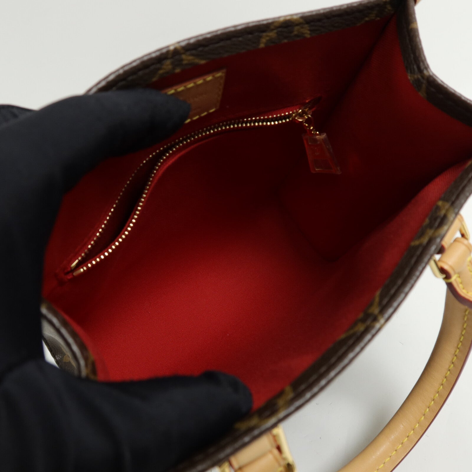LOUIS VUITTON Monogram Sac Plat BB手挽肩背兩用袋