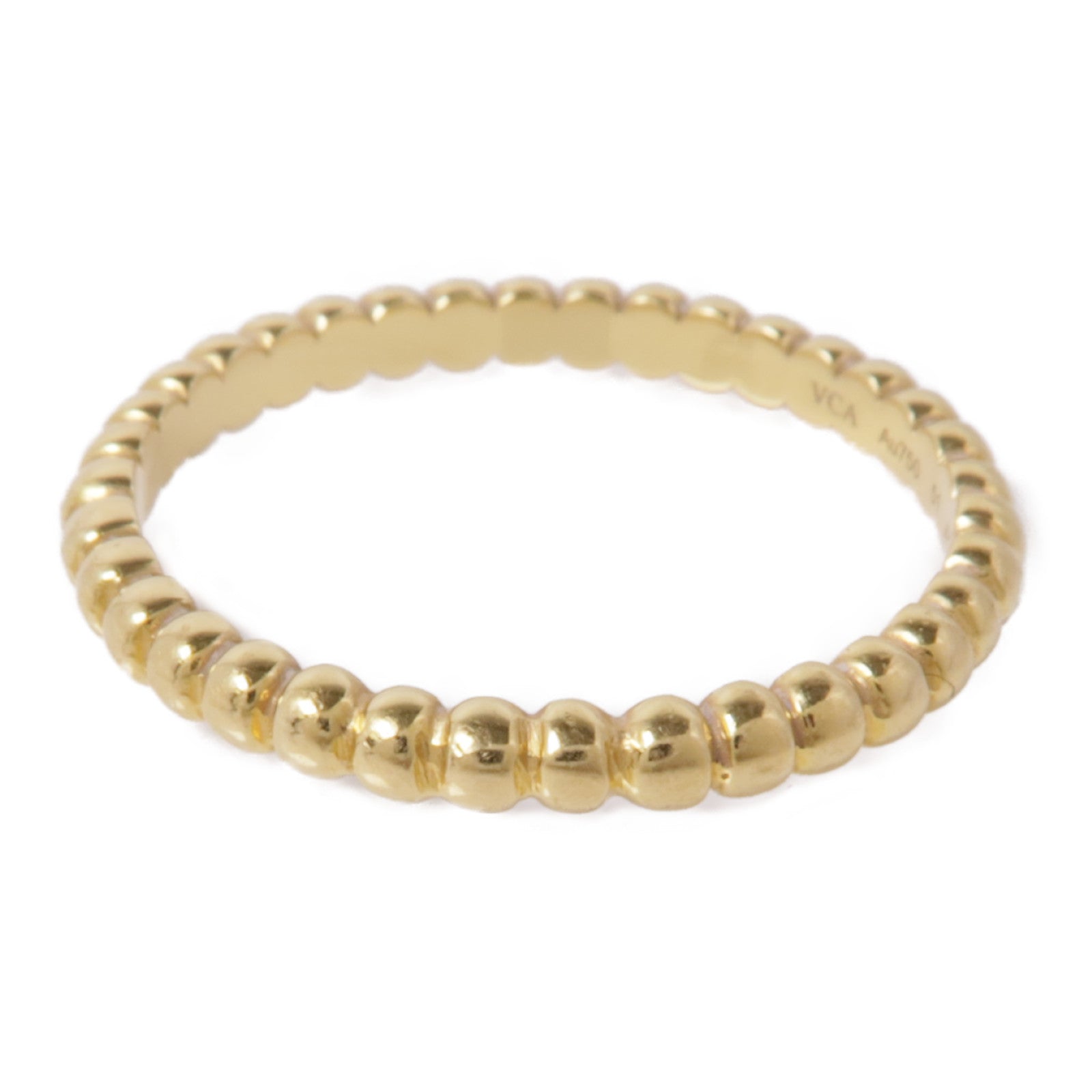Van Cleef & Arpels 18K黃金Perlee Pearls Of Gold Ring戒指US#5.75