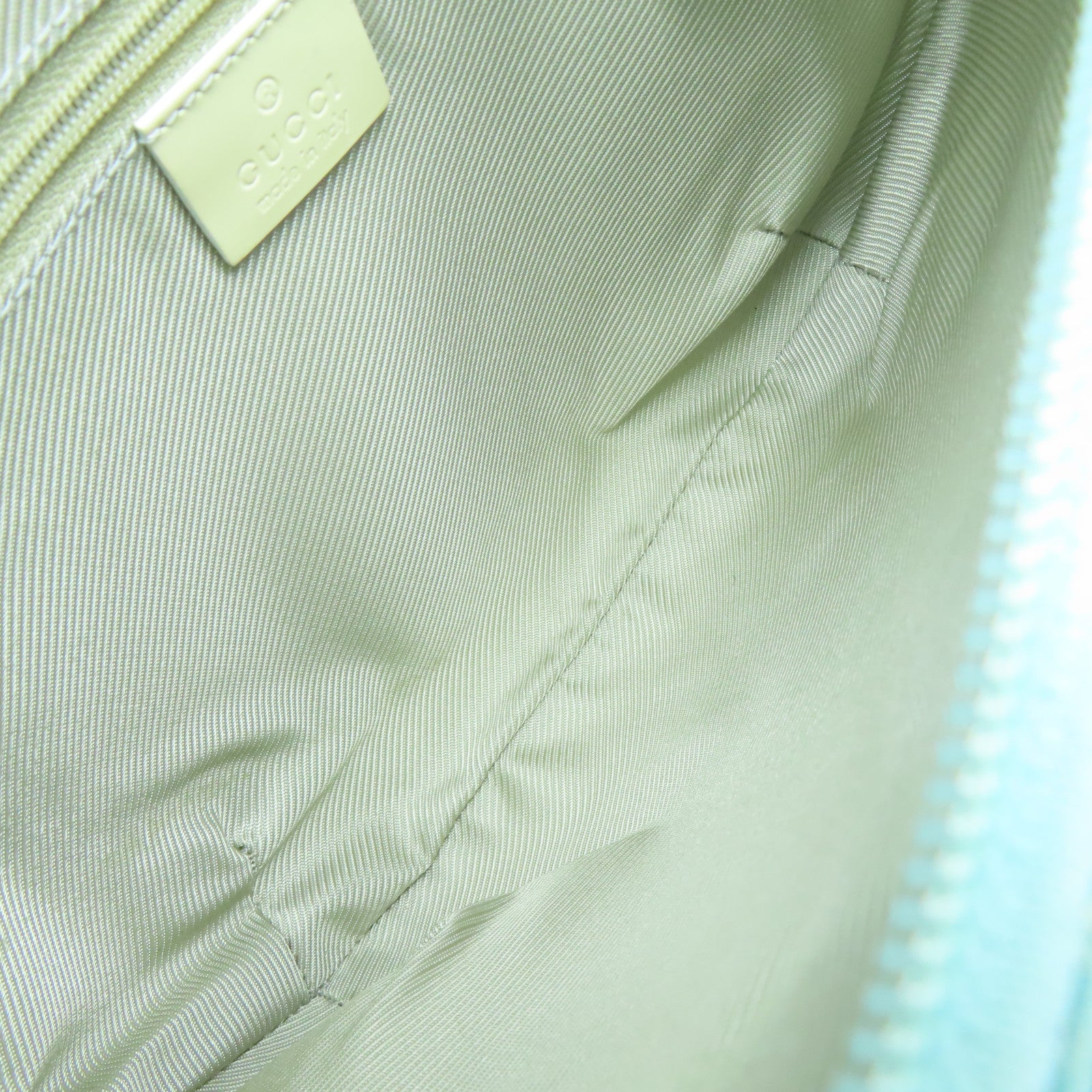 GUCCI 【激減優惠】帆布Shoulder Bag金扣手挽袋綠松石色