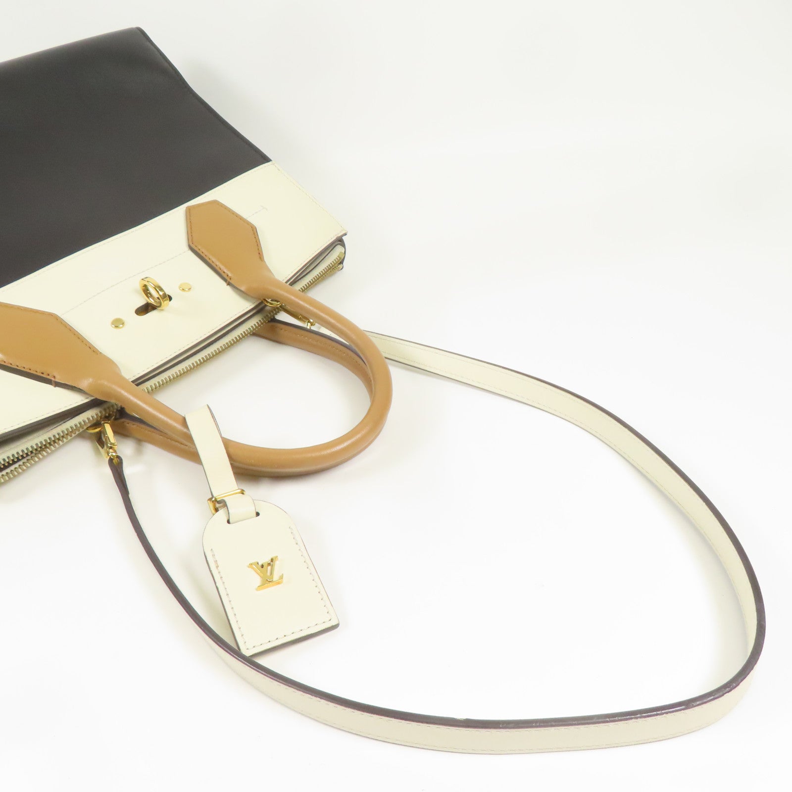 LOUIS VUITTON 牛皮皮革City Steamer金扣手挽肩背兩用袋