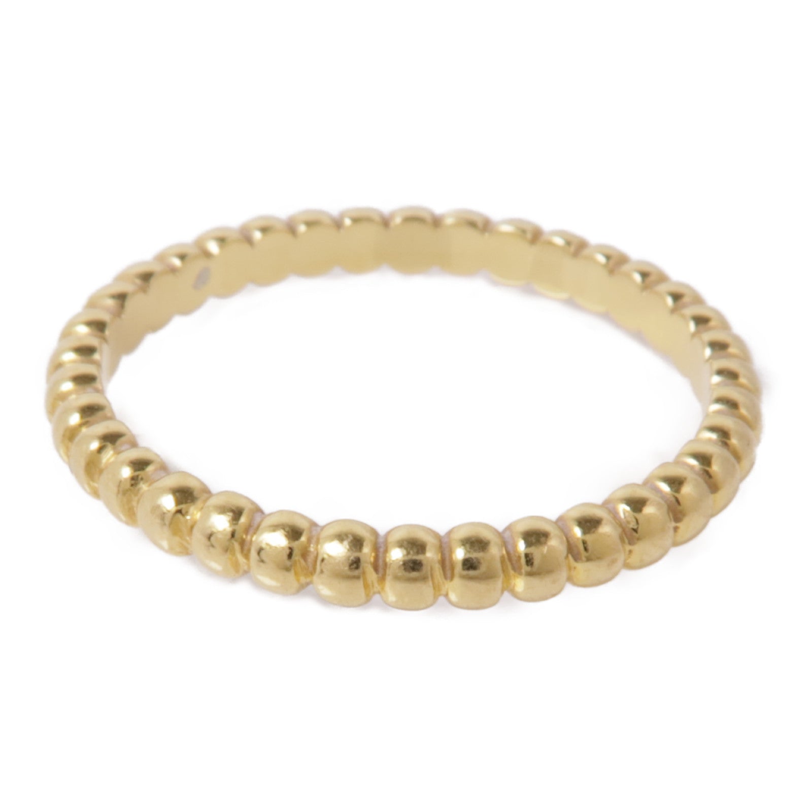 Van Cleef & Arpels 18K黃金Perlee Pearls Of Gold Ring戒指US#5.75
