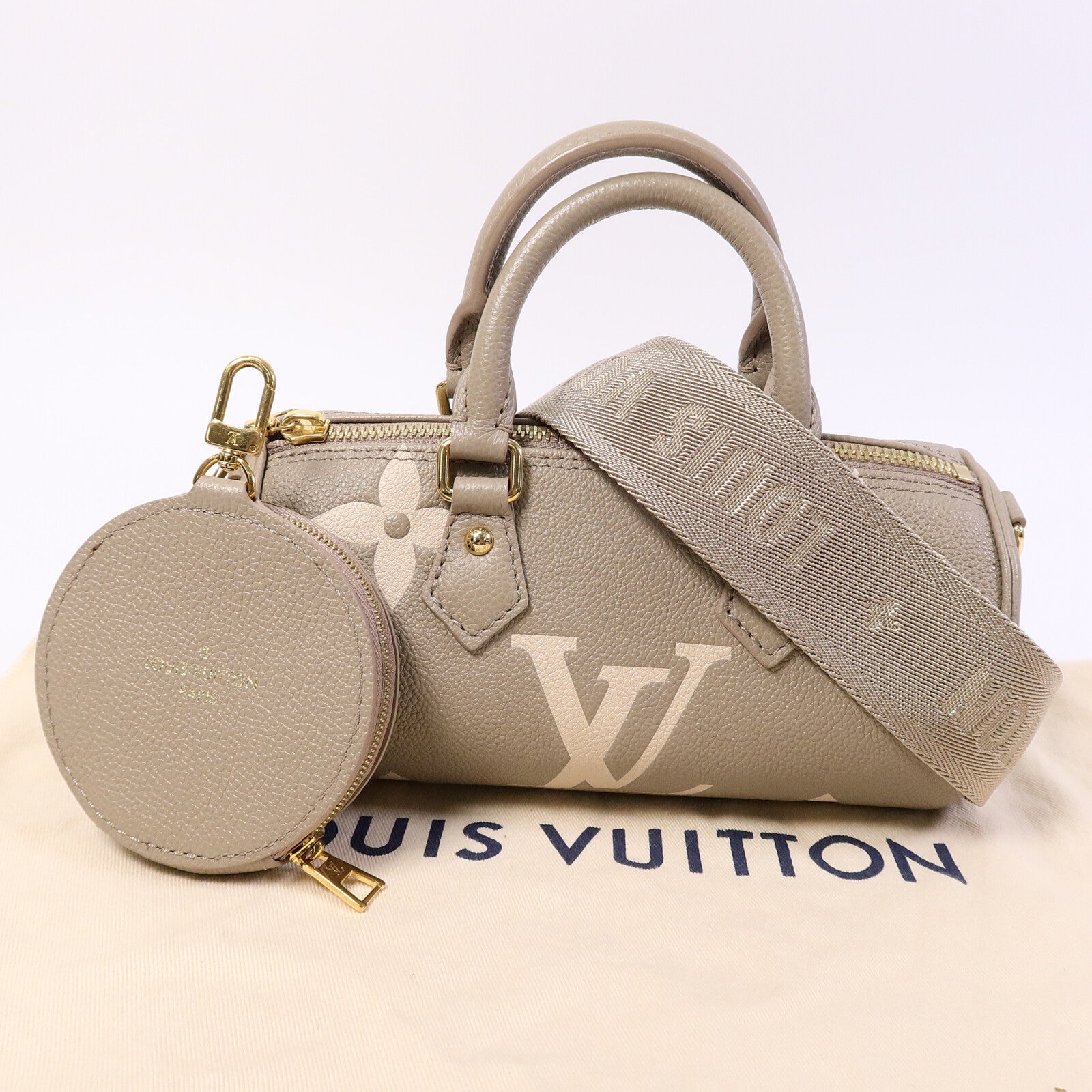 LOUIS VUITTON Monogram Empreinte Papillon BB手挽肩背兩用袋