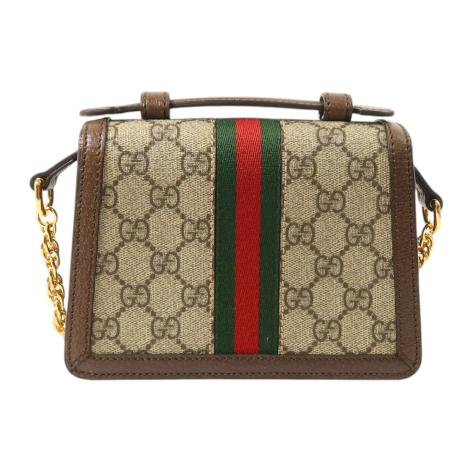 GUCCI 塗層帆布Ophidia GG Mini金扣手挽肩背兩用袋