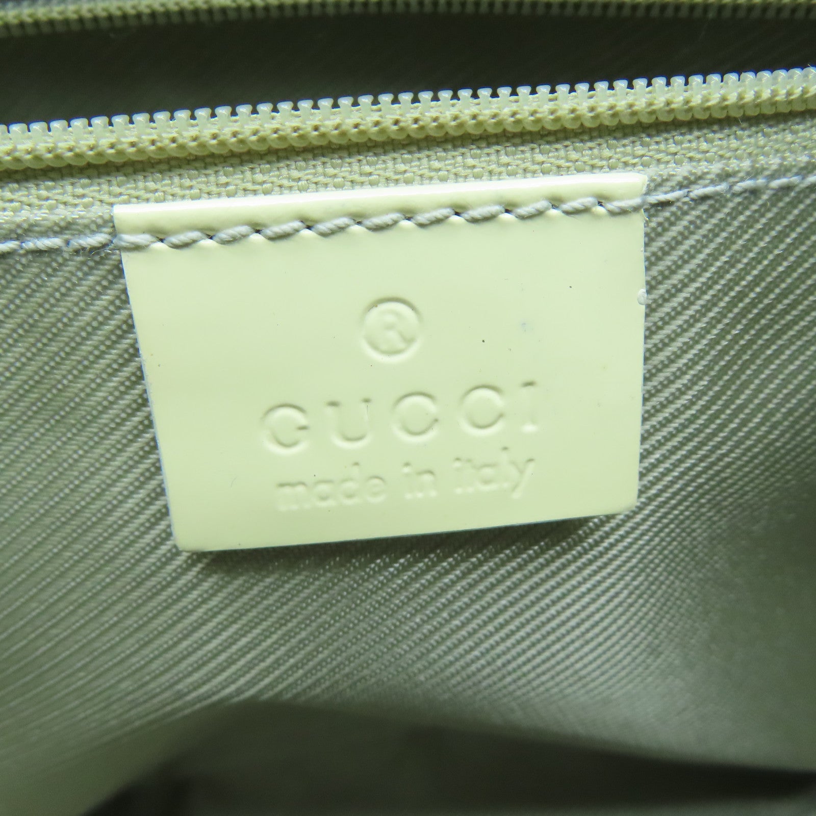 GUCCI 【激減優惠】帆布Shoulder Bag金扣手挽袋綠松石色