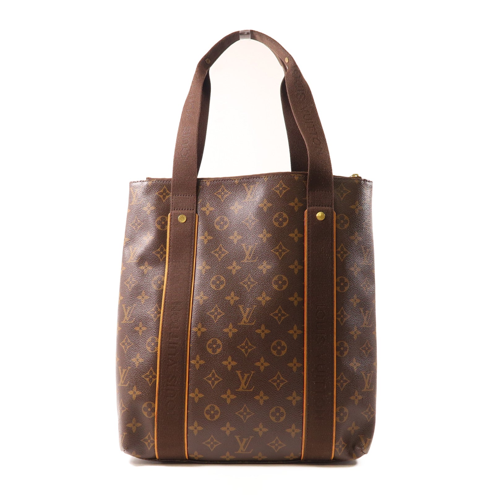LOUIS VUITTON 【激減優惠】Monogram Cabas Beaubourg金扣肩背袋啡色