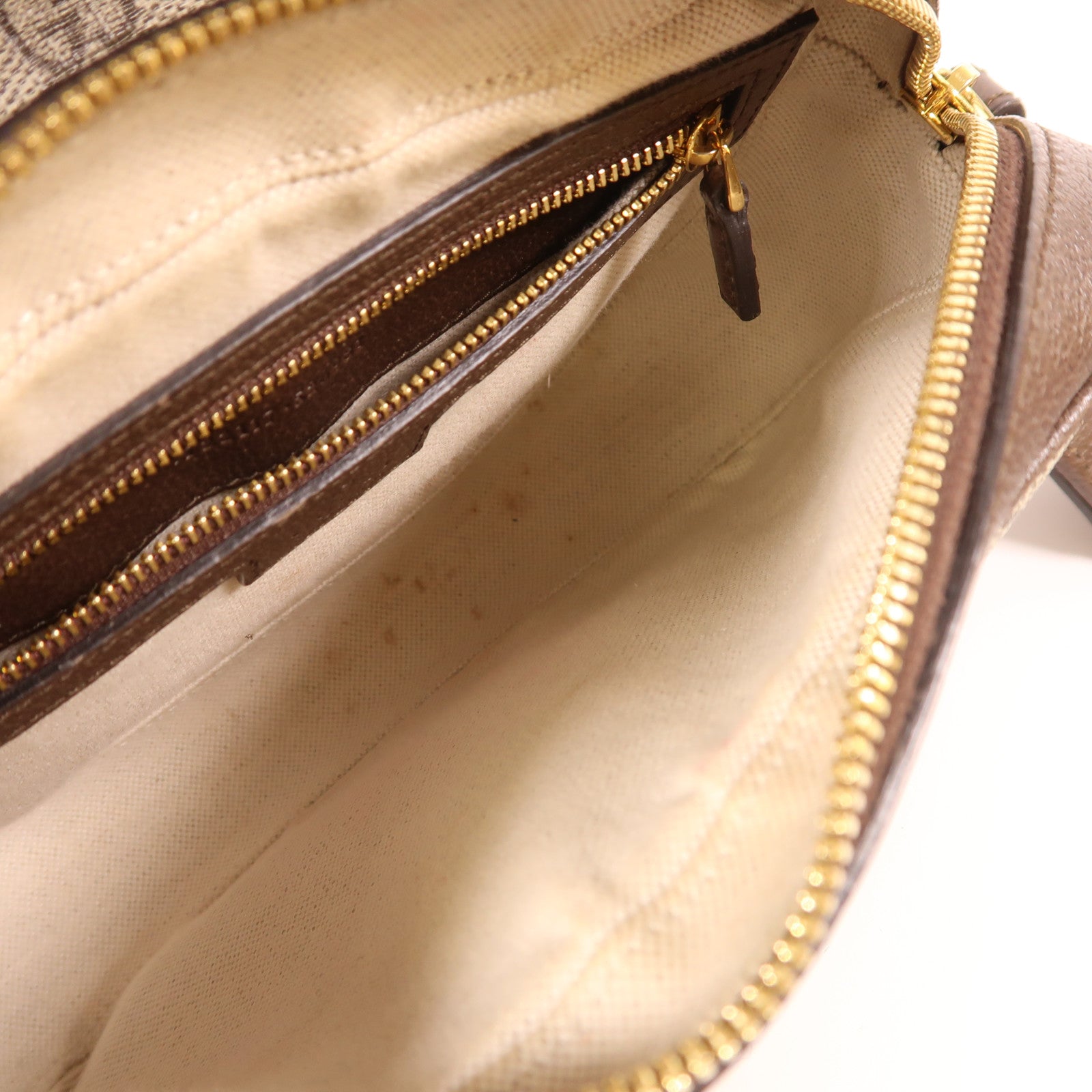 GUCCI 塗層帆布Shoulder Bag金扣肩背袋