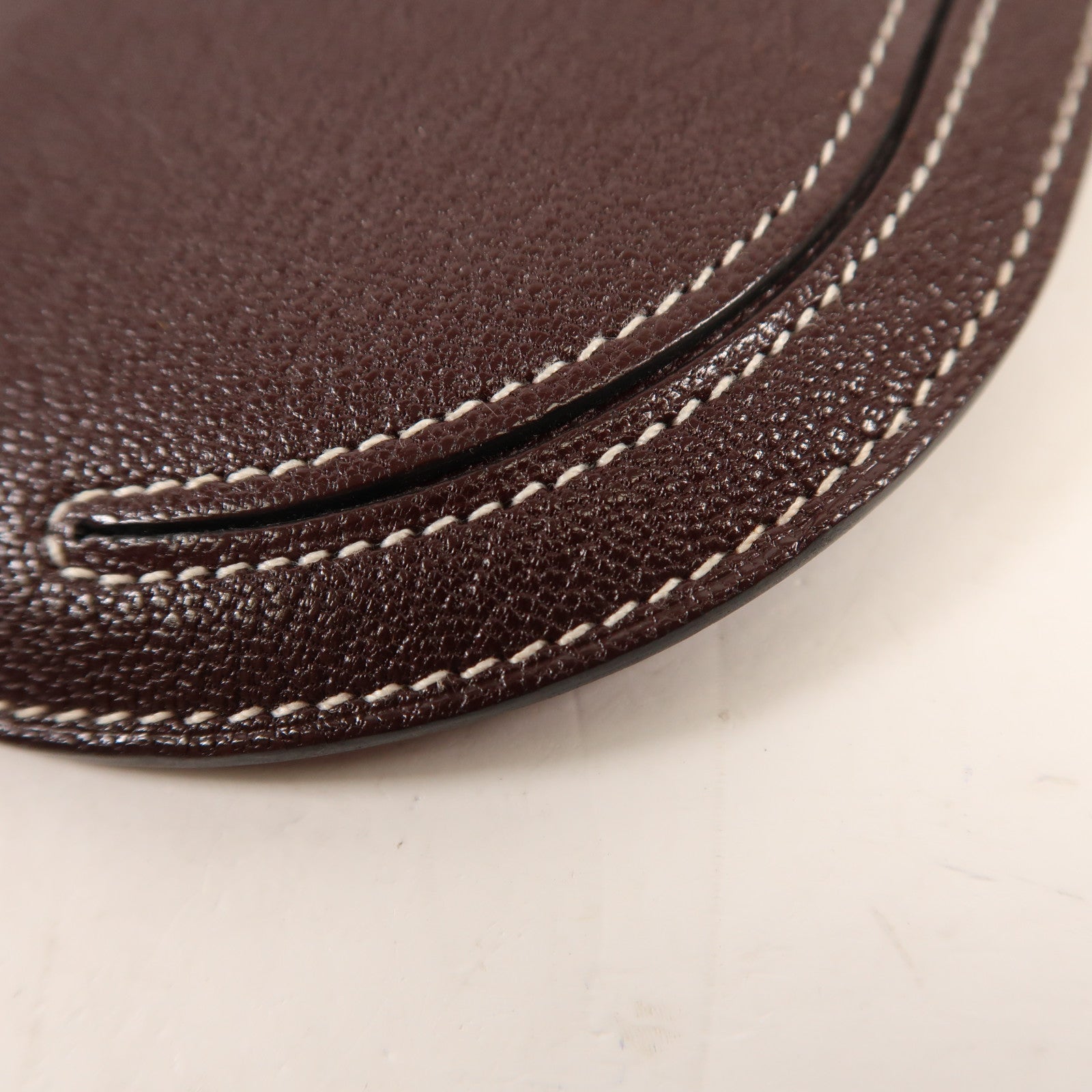 HERMES 【激減優惠】Mysore皮革In The Loop Phone To Go Wink GM銀扣肩背袋Rouge Sellier