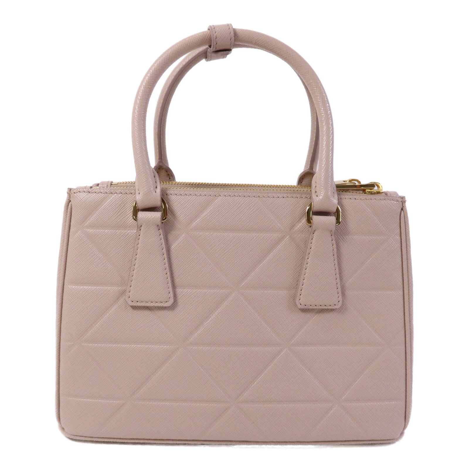 PRADA 牛皮皮革Galleria Saffiano金扣手挽肩背兩用袋