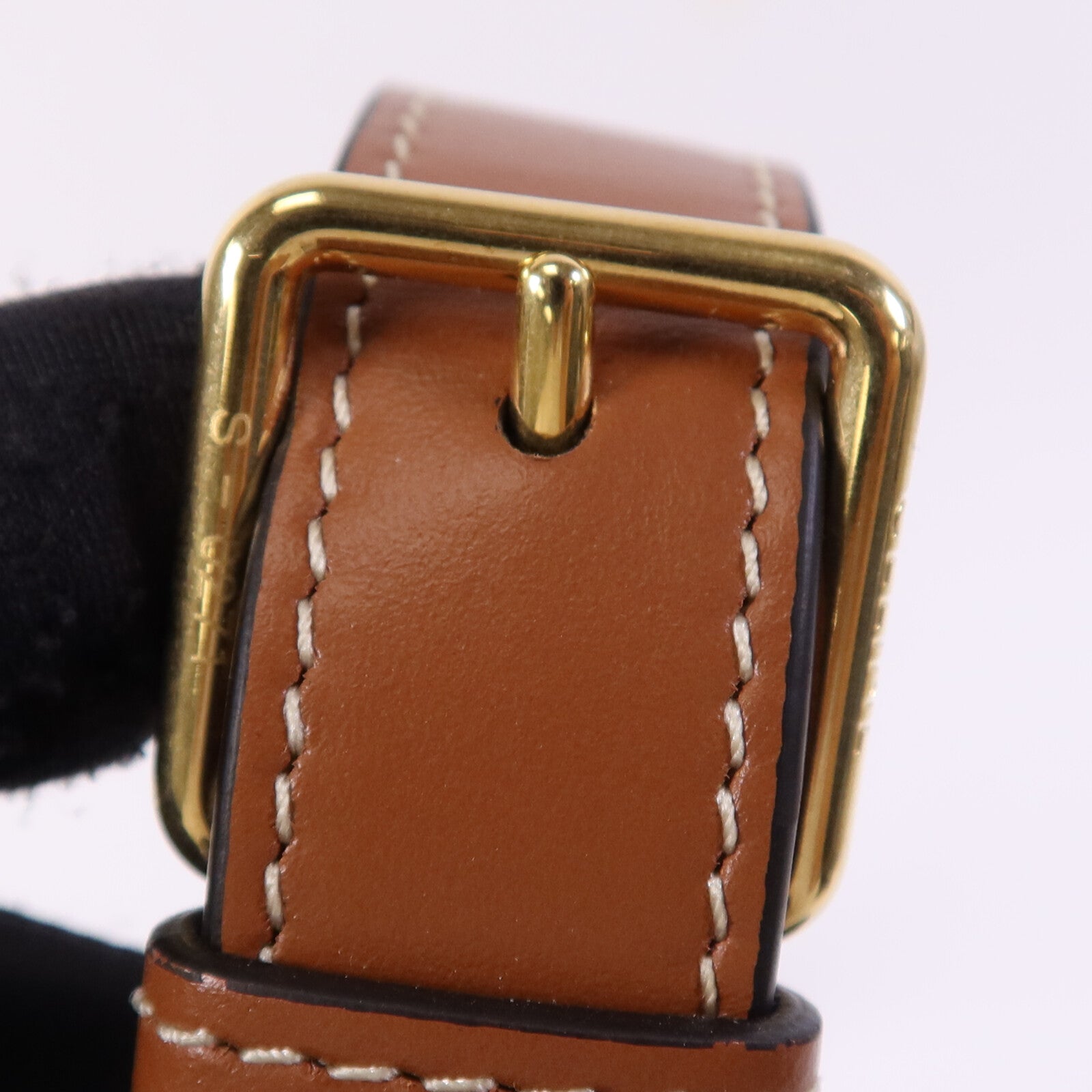 CELINE 塗層帆布Triomphe Bucket金扣肩背袋